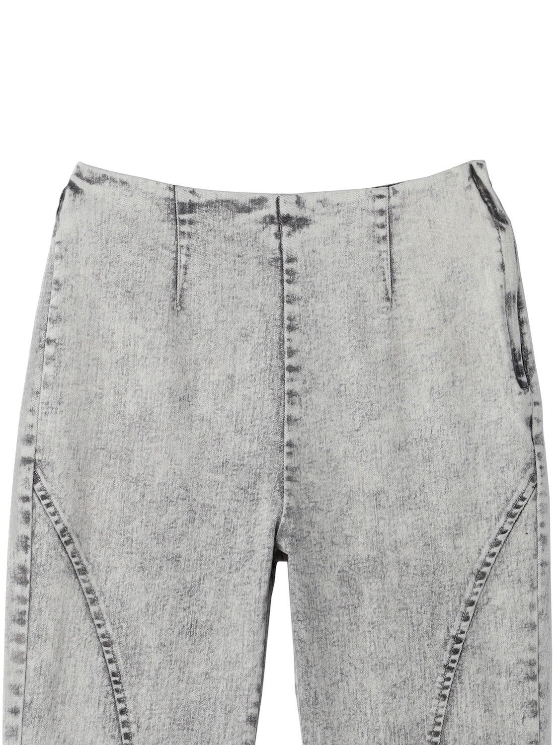 Multi-seam Stretch Flared Denim