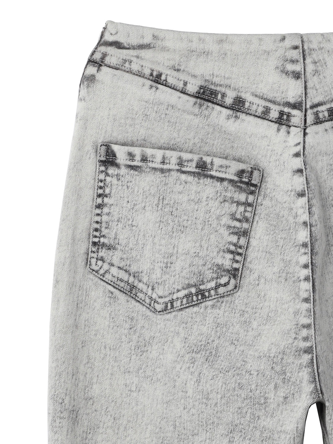 Multi-seam Stretch Flared Denim