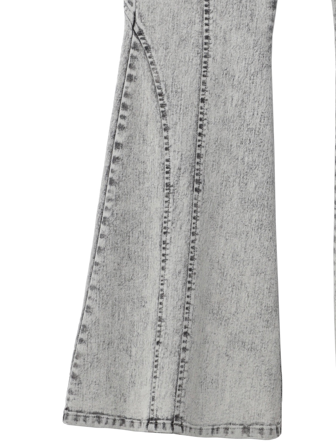 Multi-seam Stretch Flared Denim