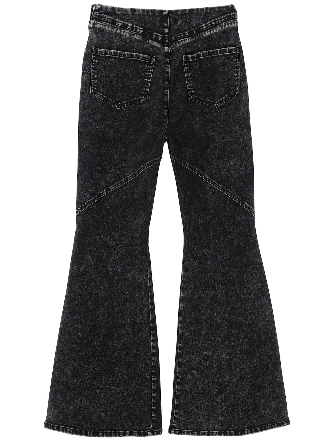 Multi-seam Stretch Flared Denim