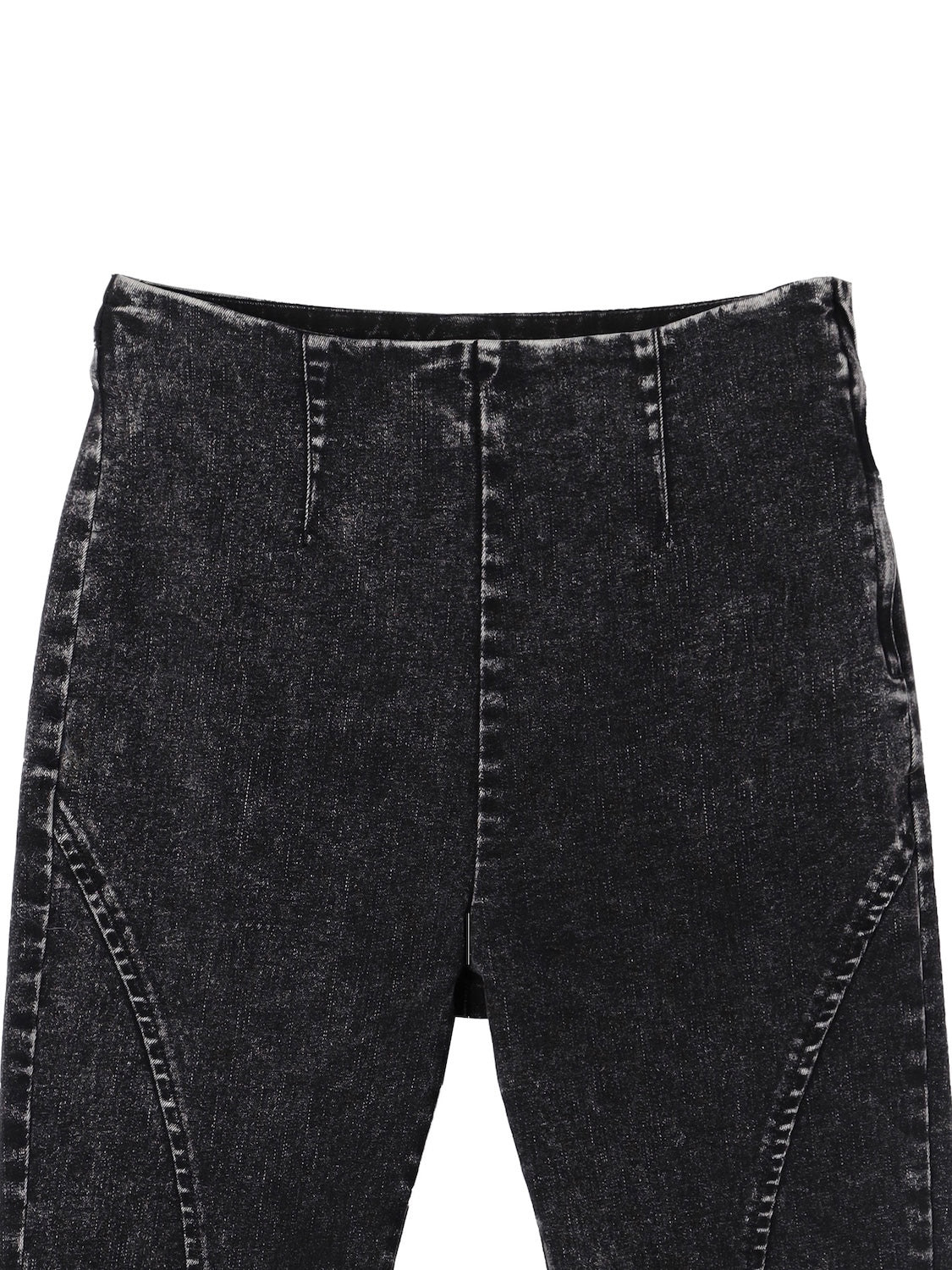 Multi-seam Stretch Flared Denim