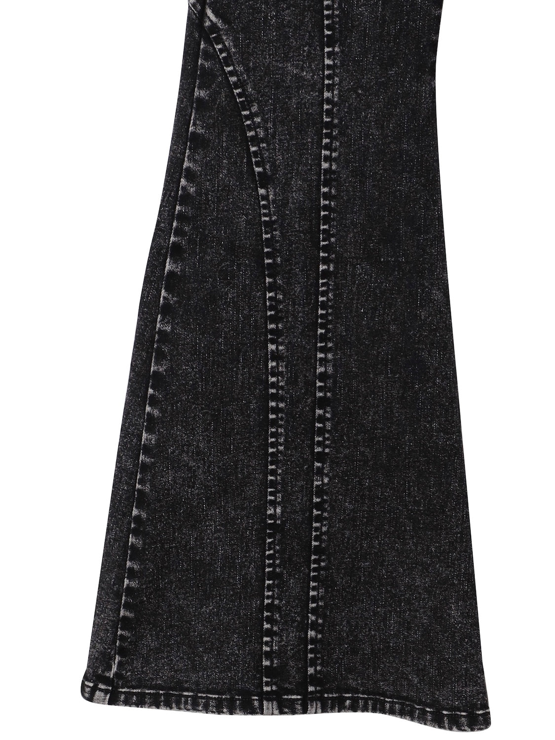 Multi-seam Stretch Flared Denim