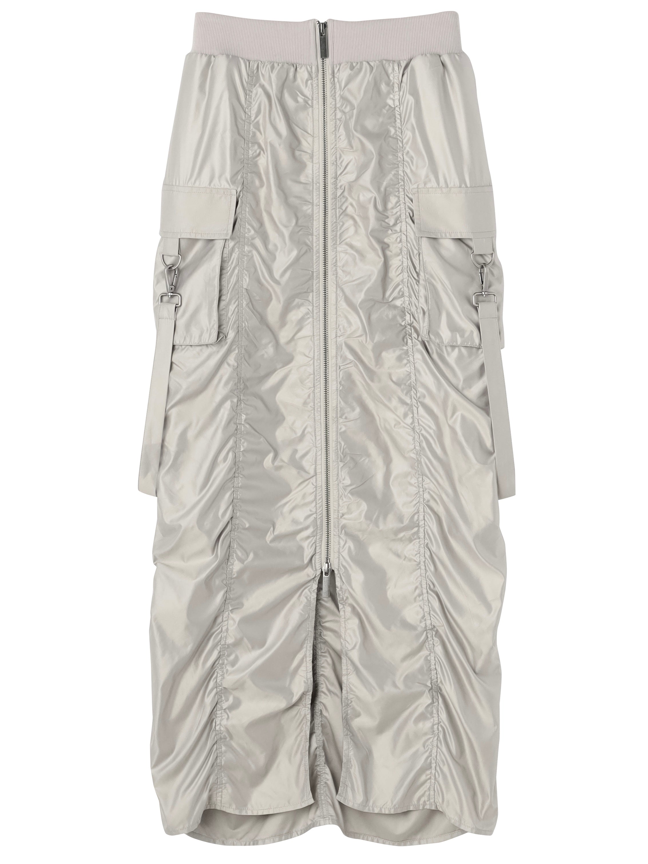 Tafta ruched cargo skirt
