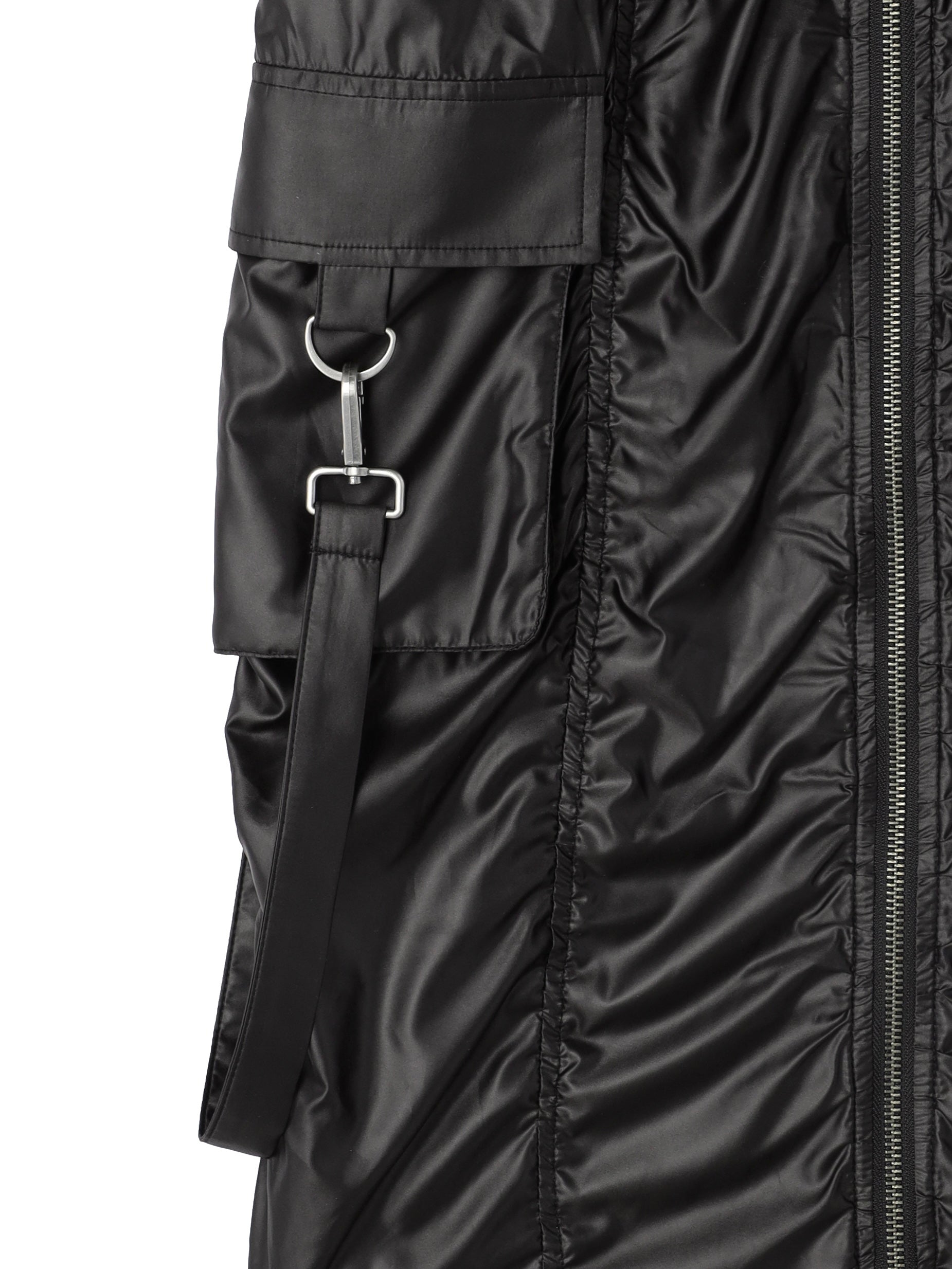 Tafta ruched cargo skirt