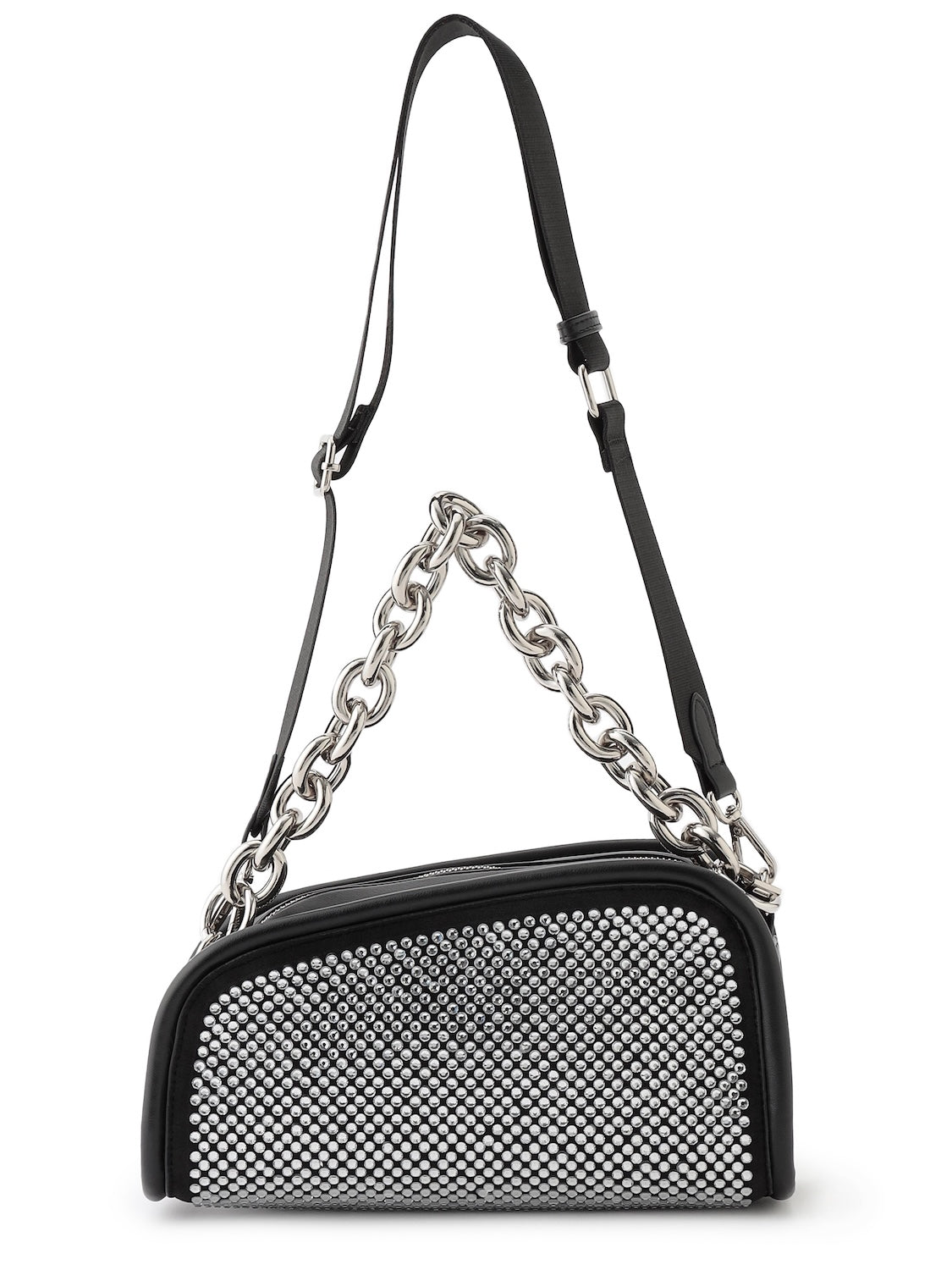 Stone Chain Asymmetric Bag