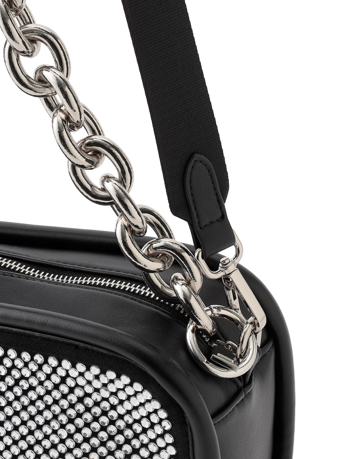 Stone Chain Asymmetric Bag