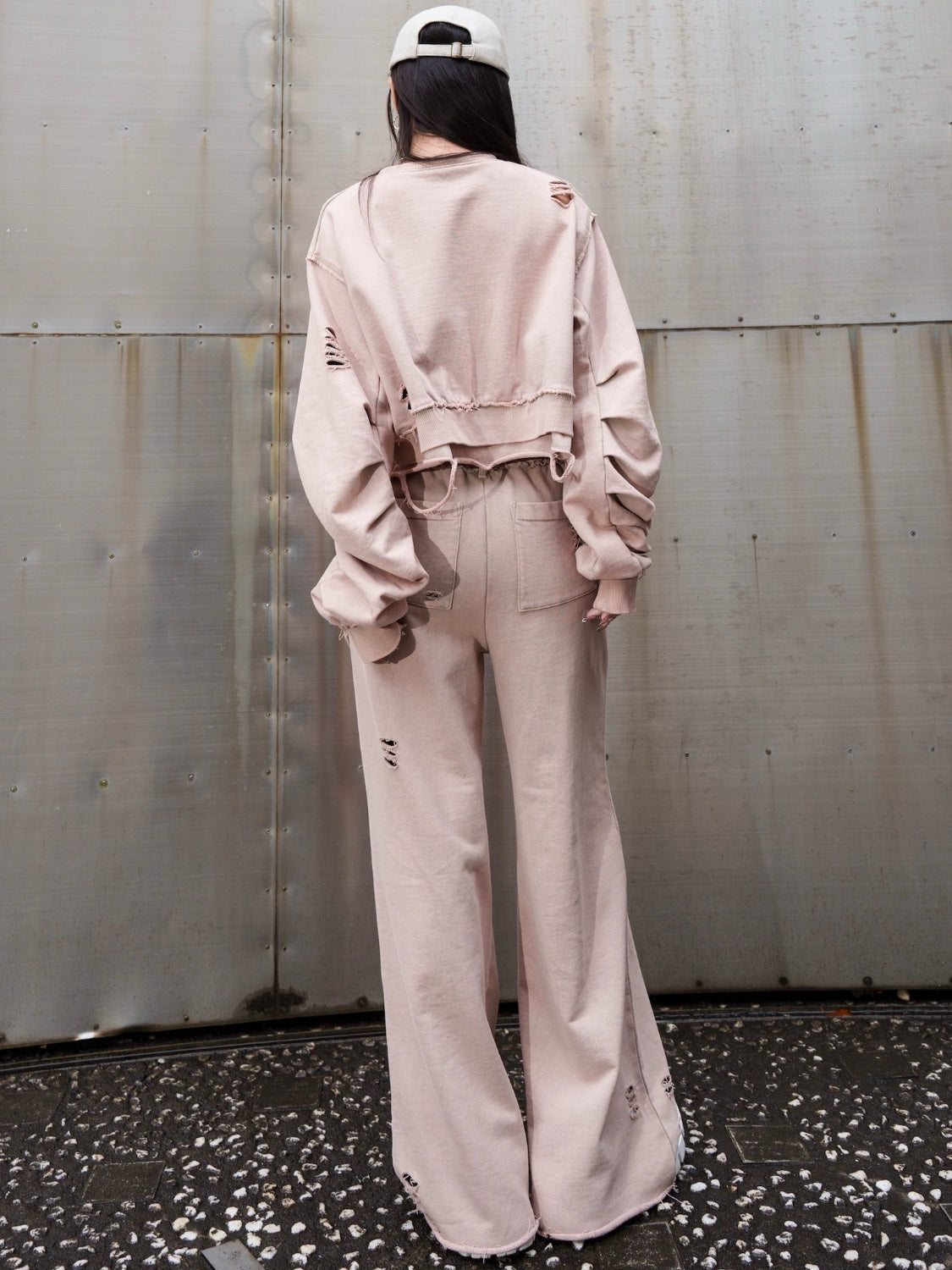 ピグメント Short ダメージ プルオーバー