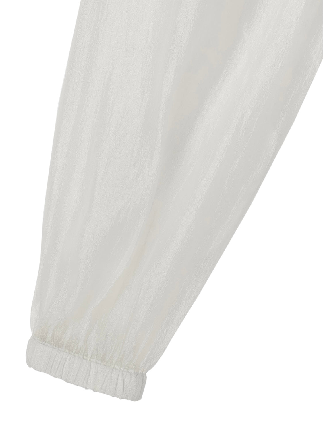 Drawstring & Zip Sheer Blouson