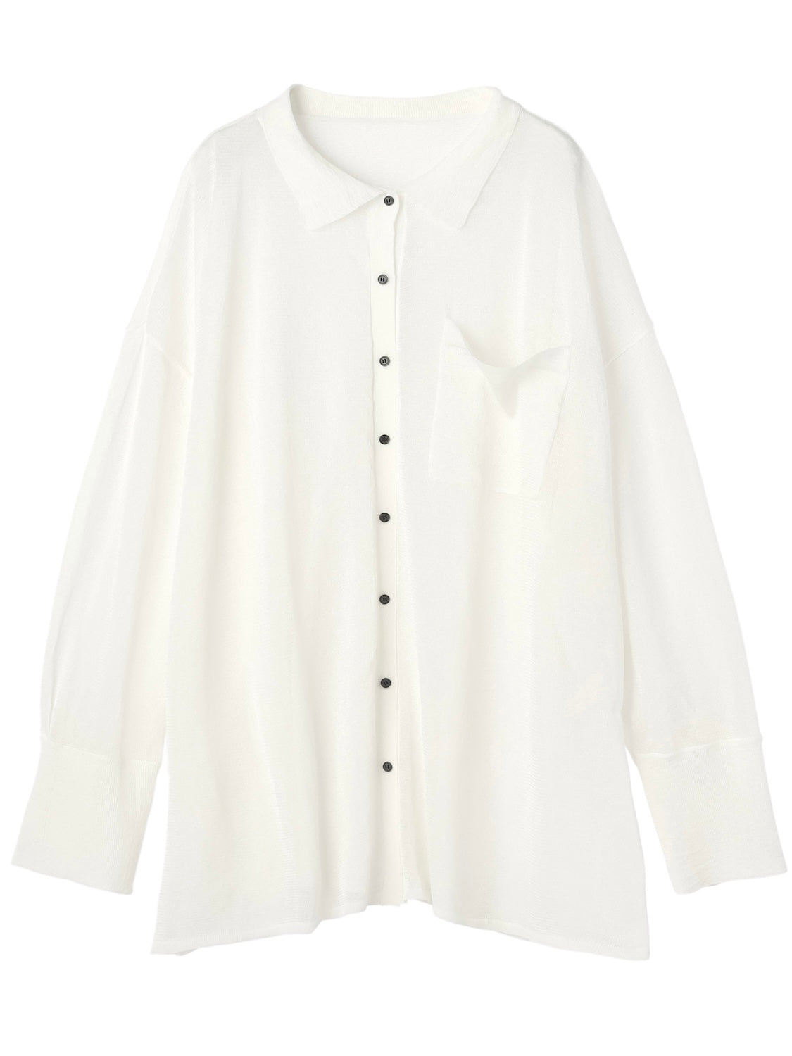 Summer KNIT sheer blouse