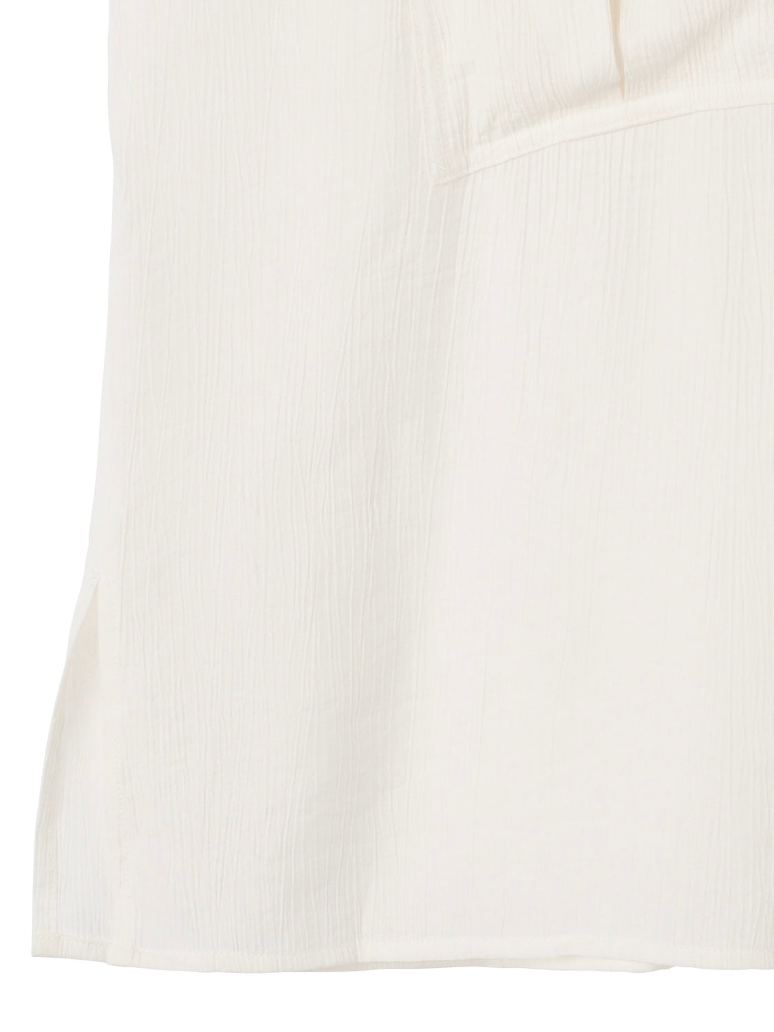 クリンプ Vネック ラージポケット ブラウス