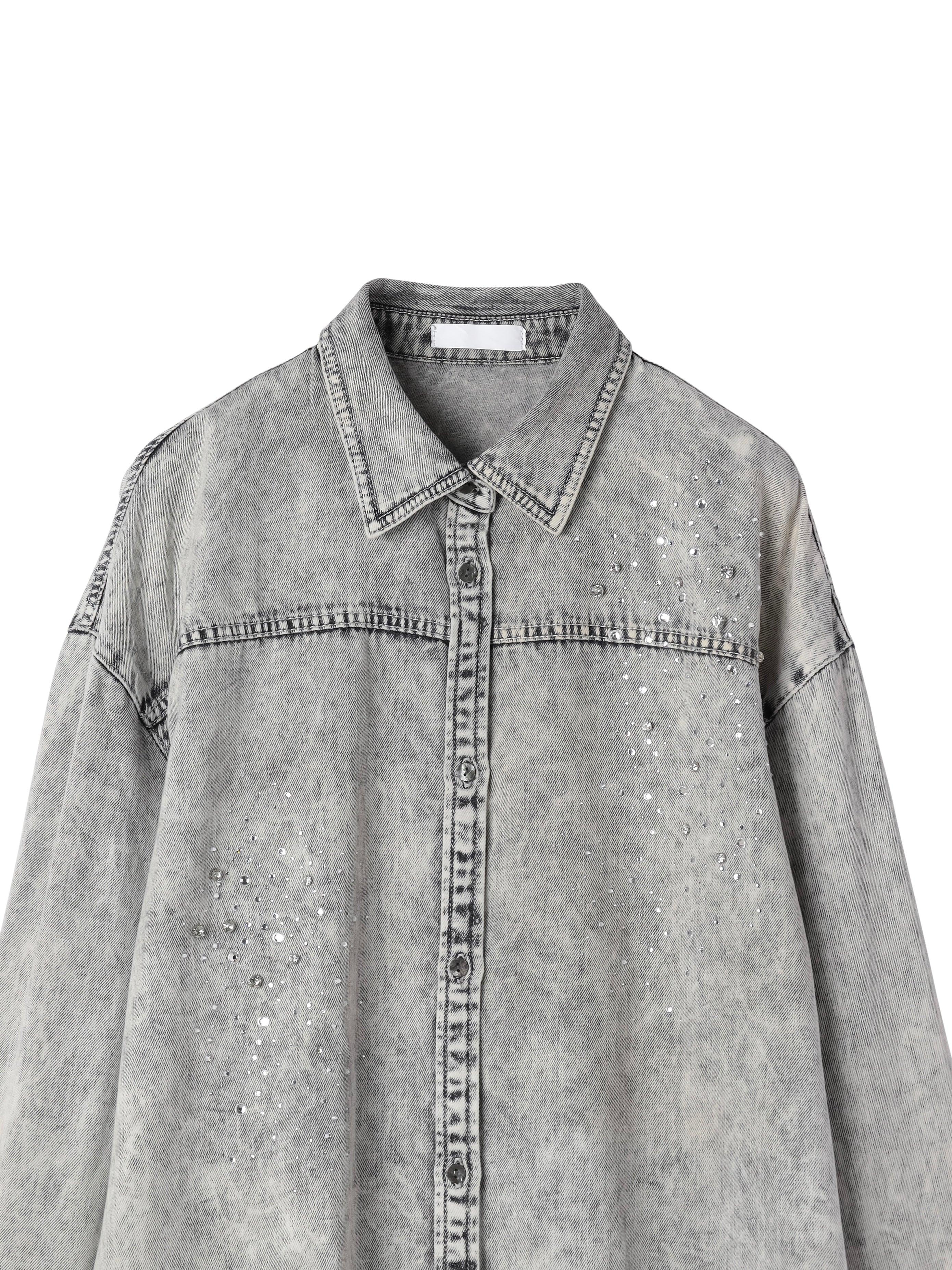 Gradient tone DENIM shirt