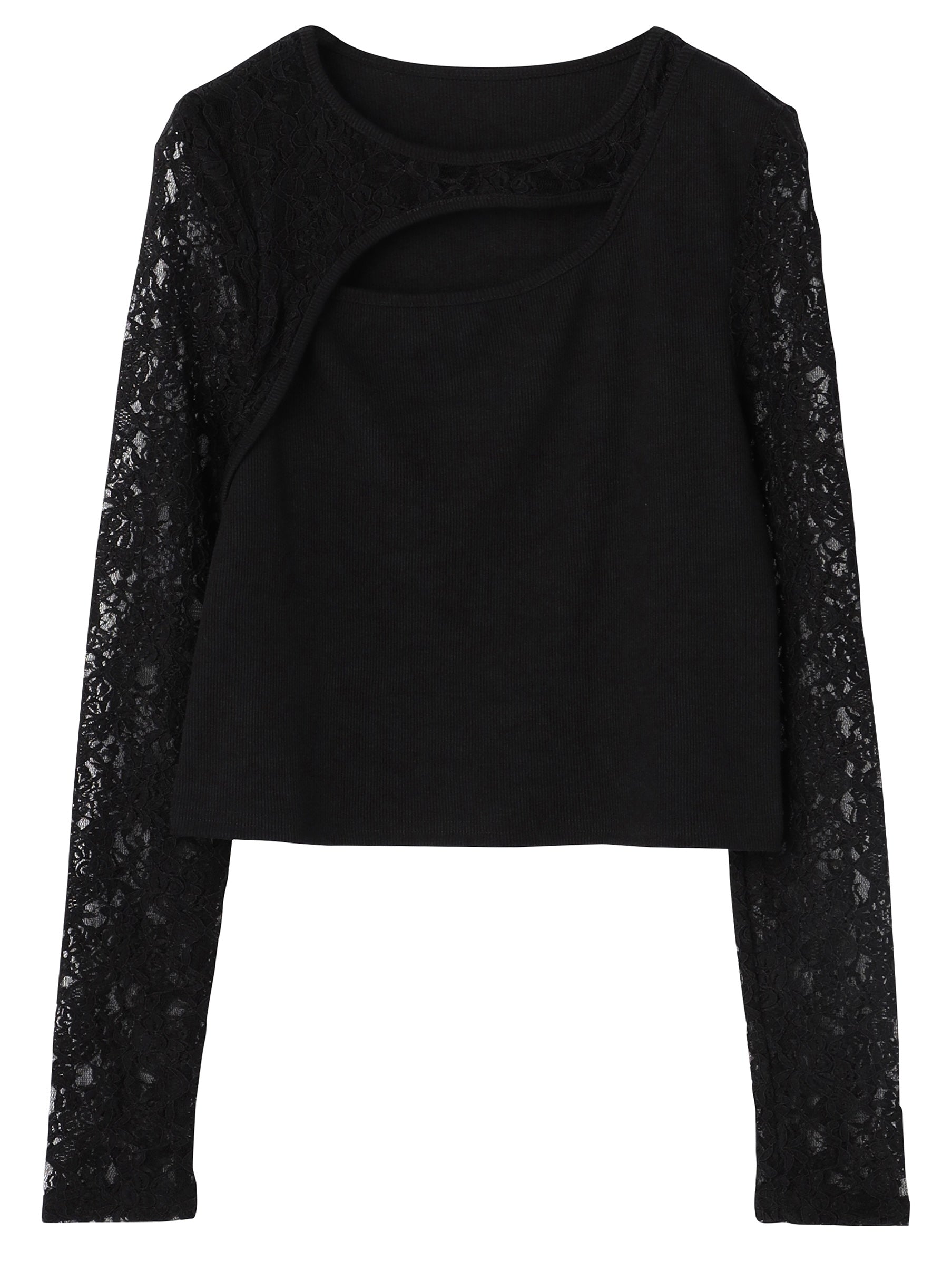 Switch Lace Stretch Long Sleeve