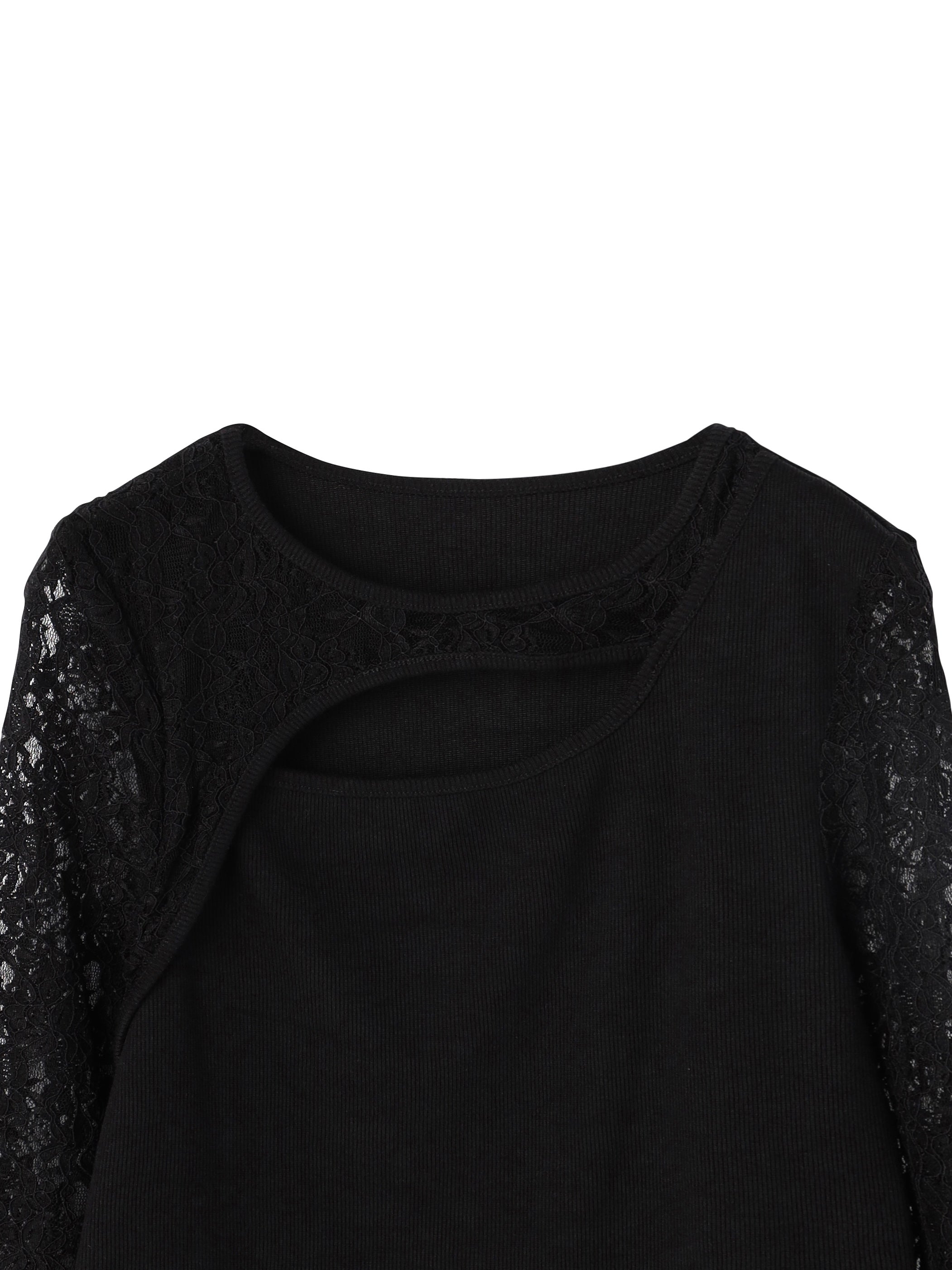 Switch Lace Stretch Long Sleeve