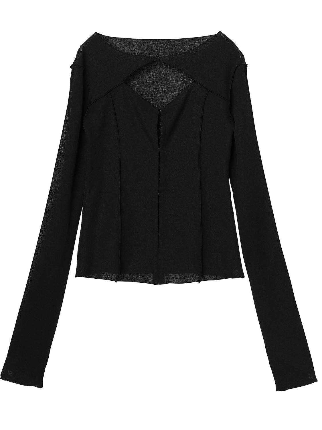 Ensemble-like cardigan and top