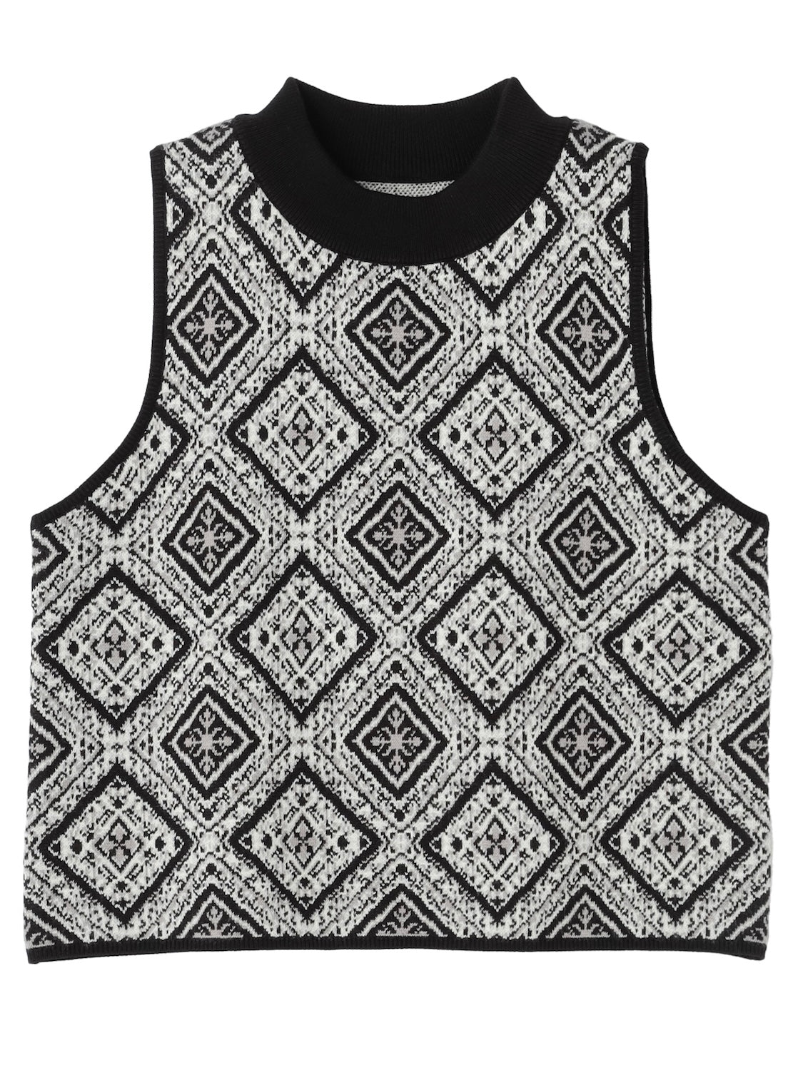 Tile jacquard knit set up