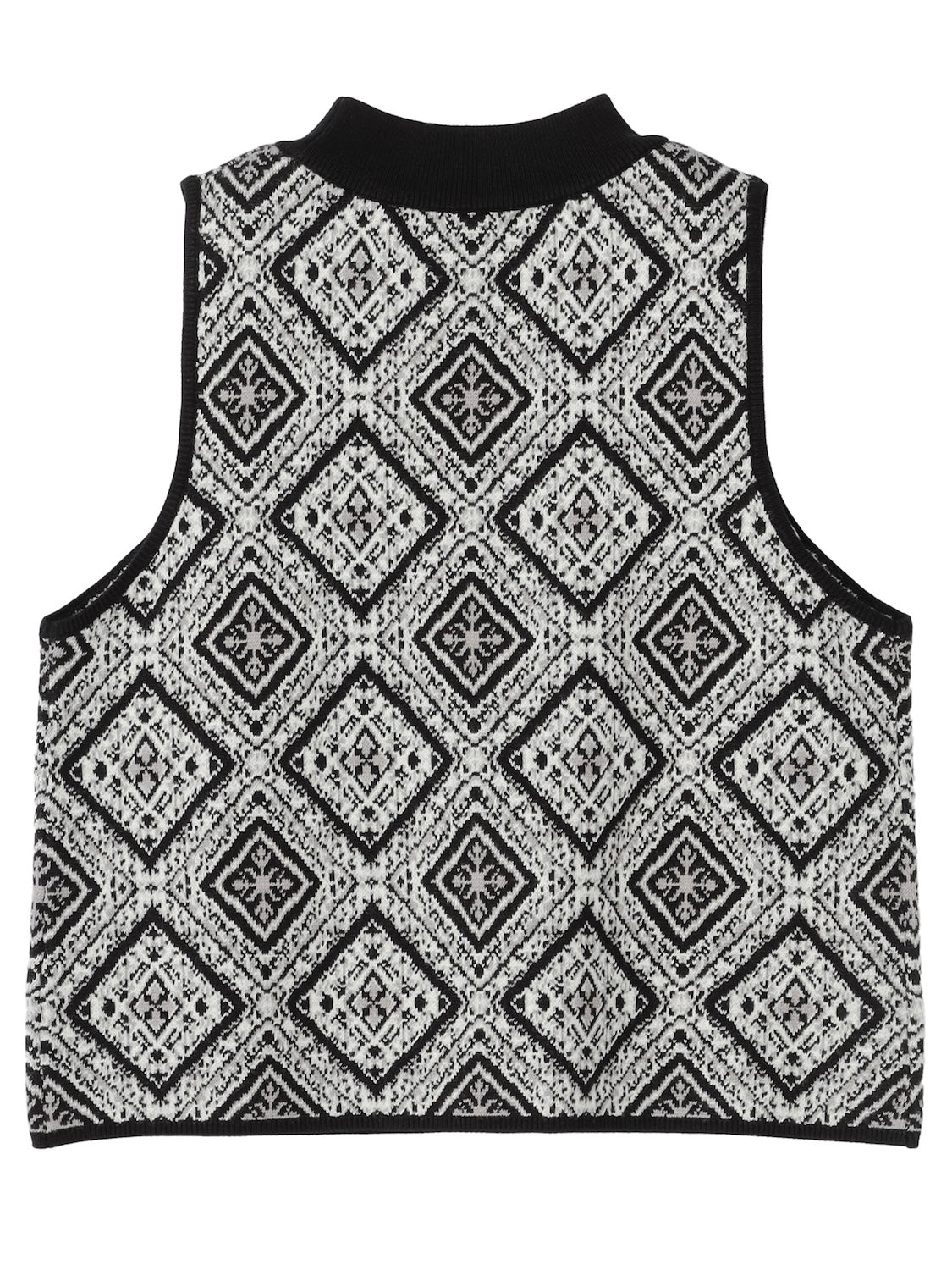 Tile jacquard knit set up