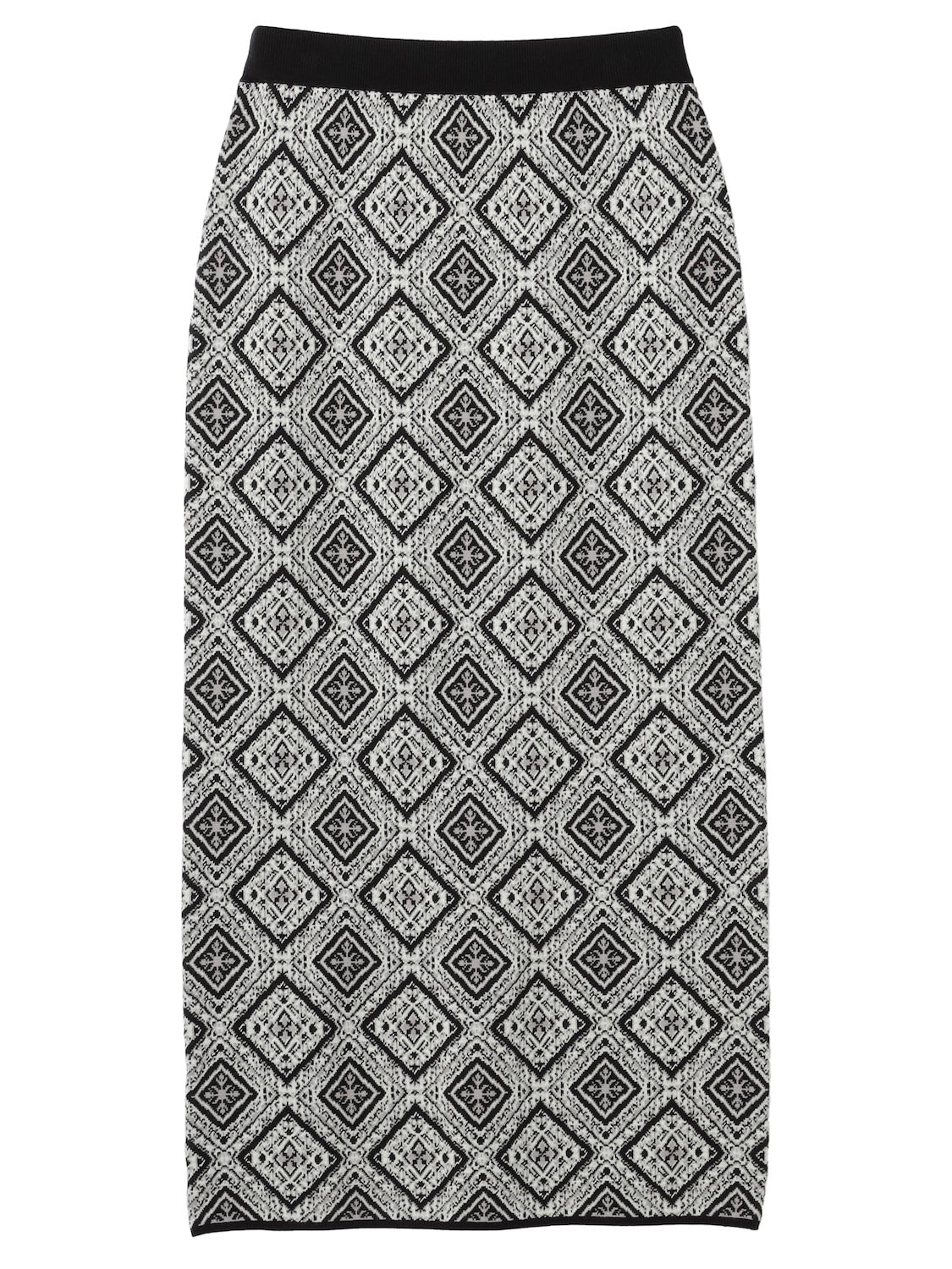 Tile jacquard knit set up