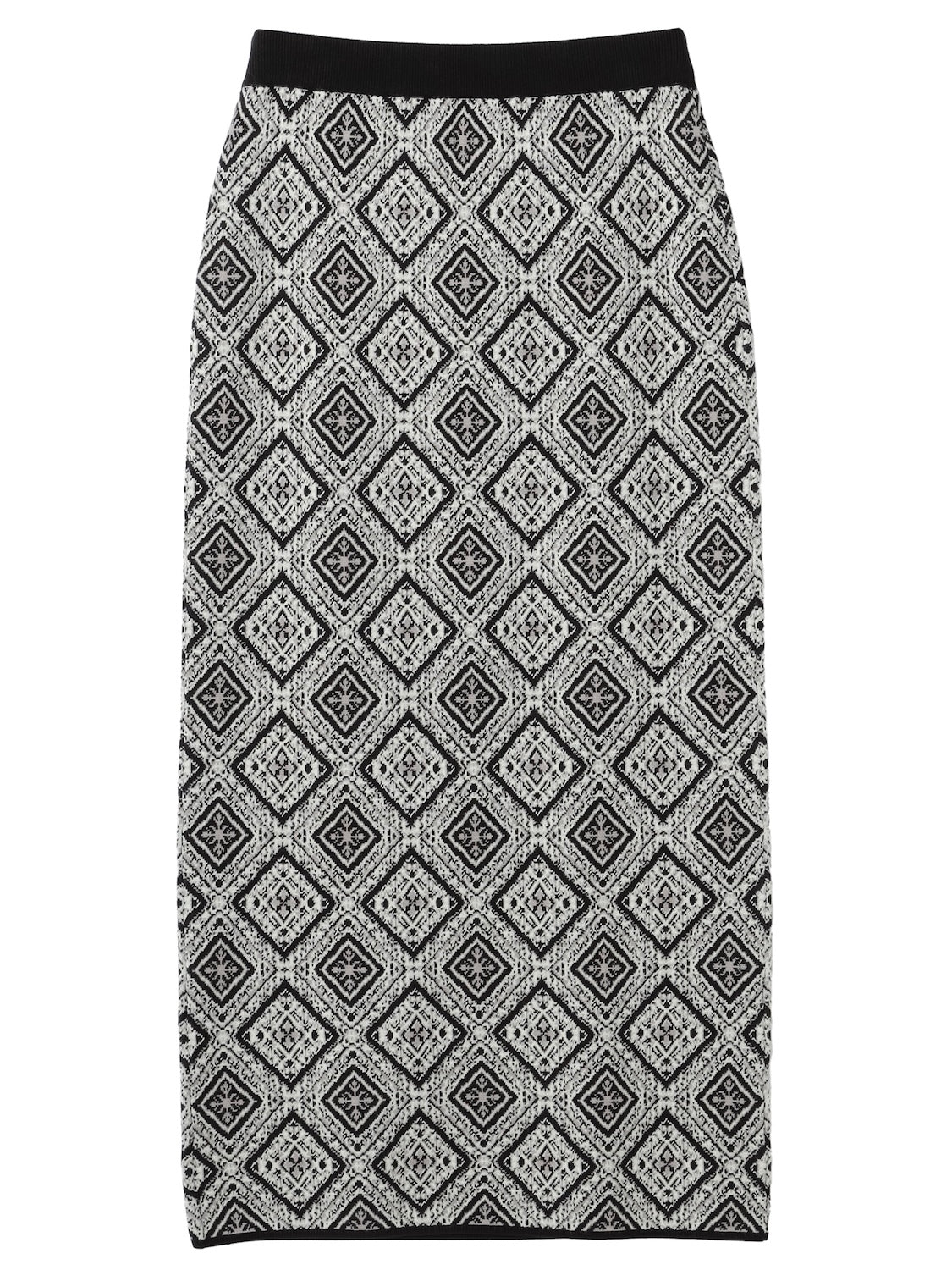 Tile jacquard knit set up