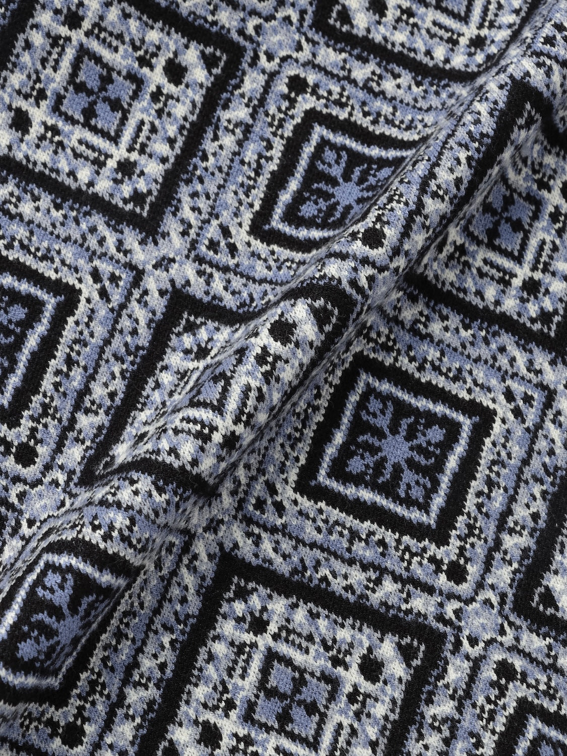 Tile jacquard knit set up