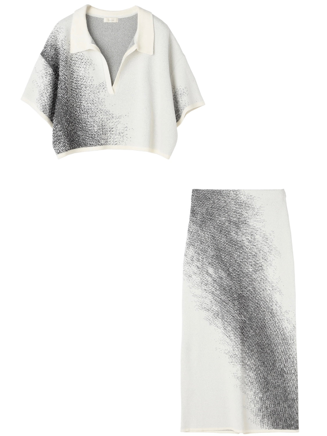 グラデーション ラメ KNIT スキッパー Set-up