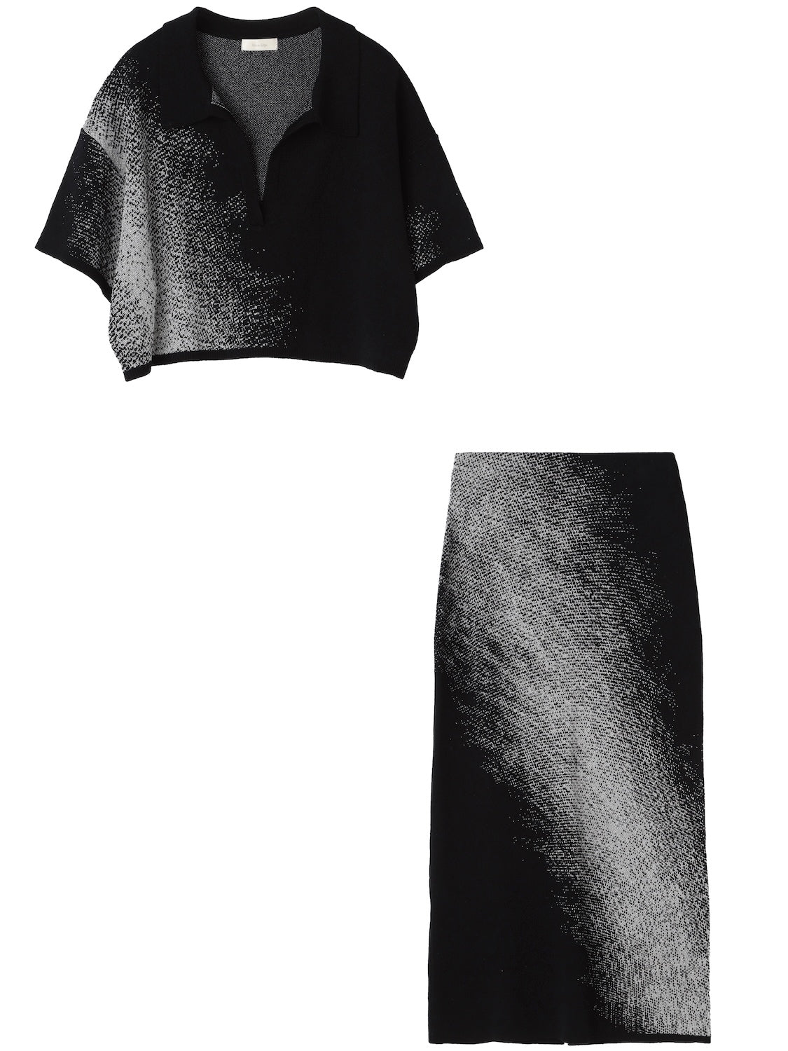 グラデーション ラメ KNIT スキッパー Set-up