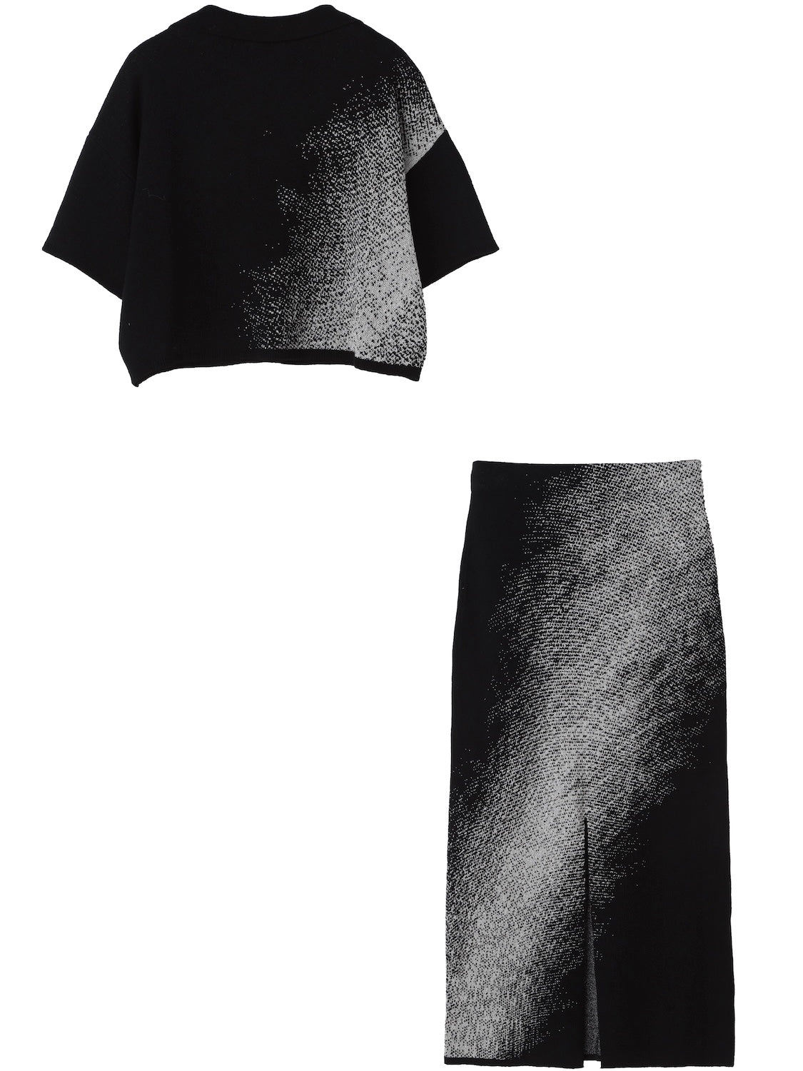 グラデーション ラメ KNIT スキッパー Set-up