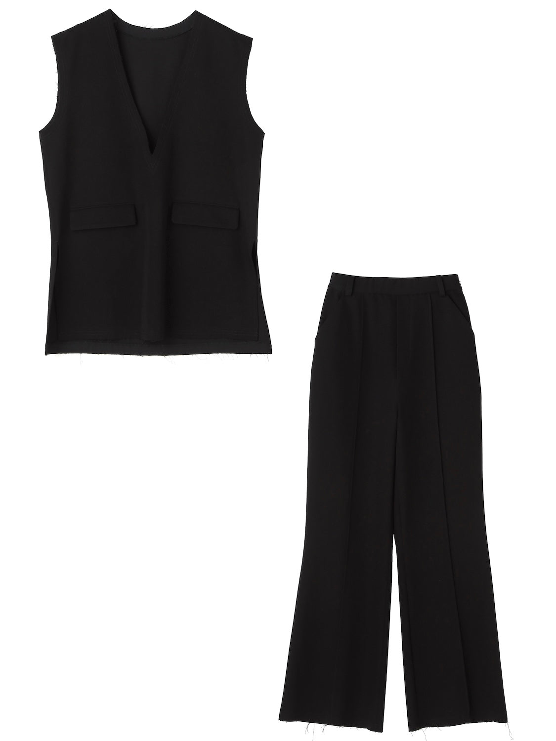 Vネック ベスト セットアップ