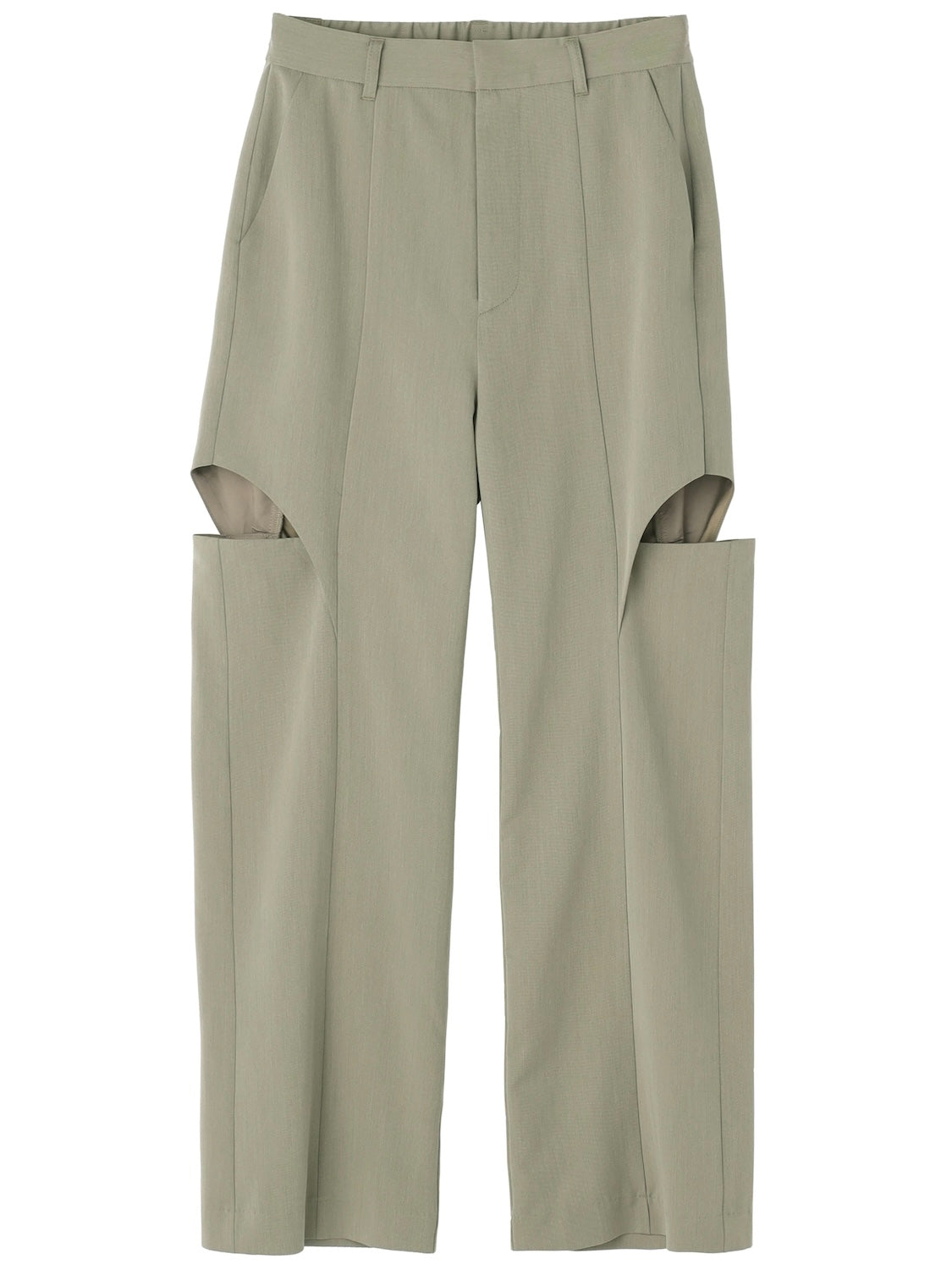 Side Hole Straight Slacks