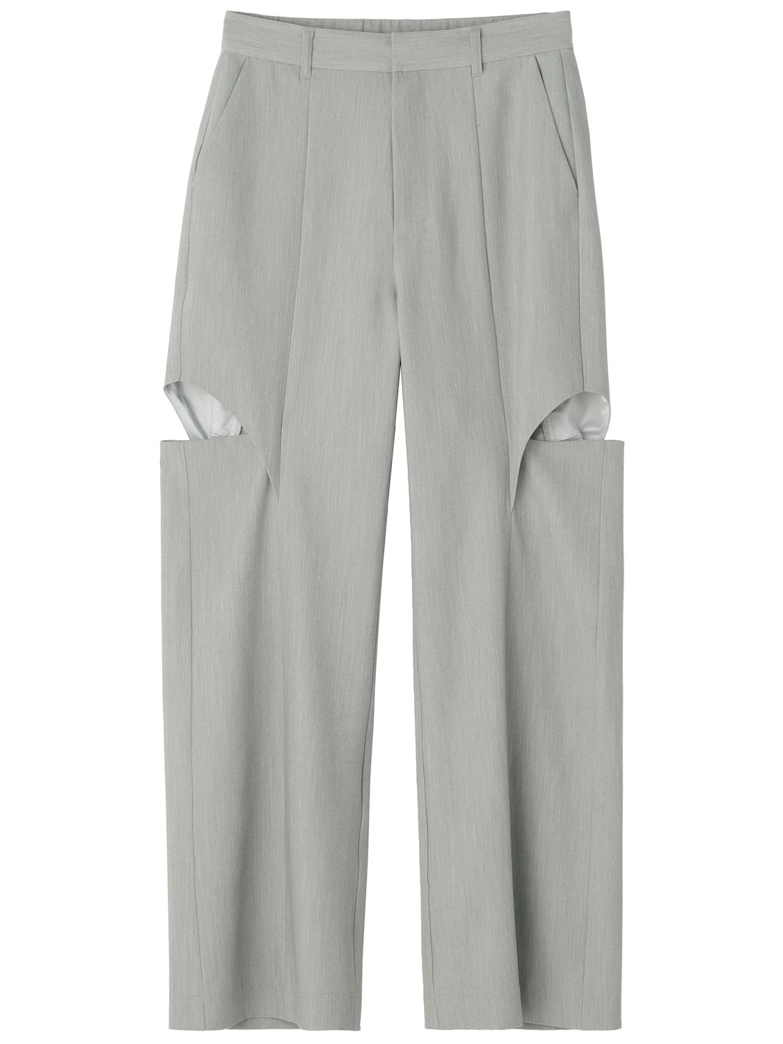 Side Hole Straight Slacks