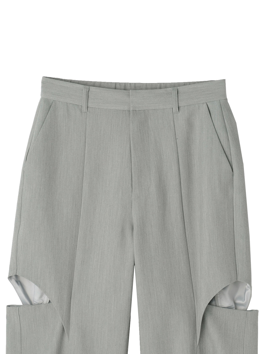 Side Hole Straight Slacks