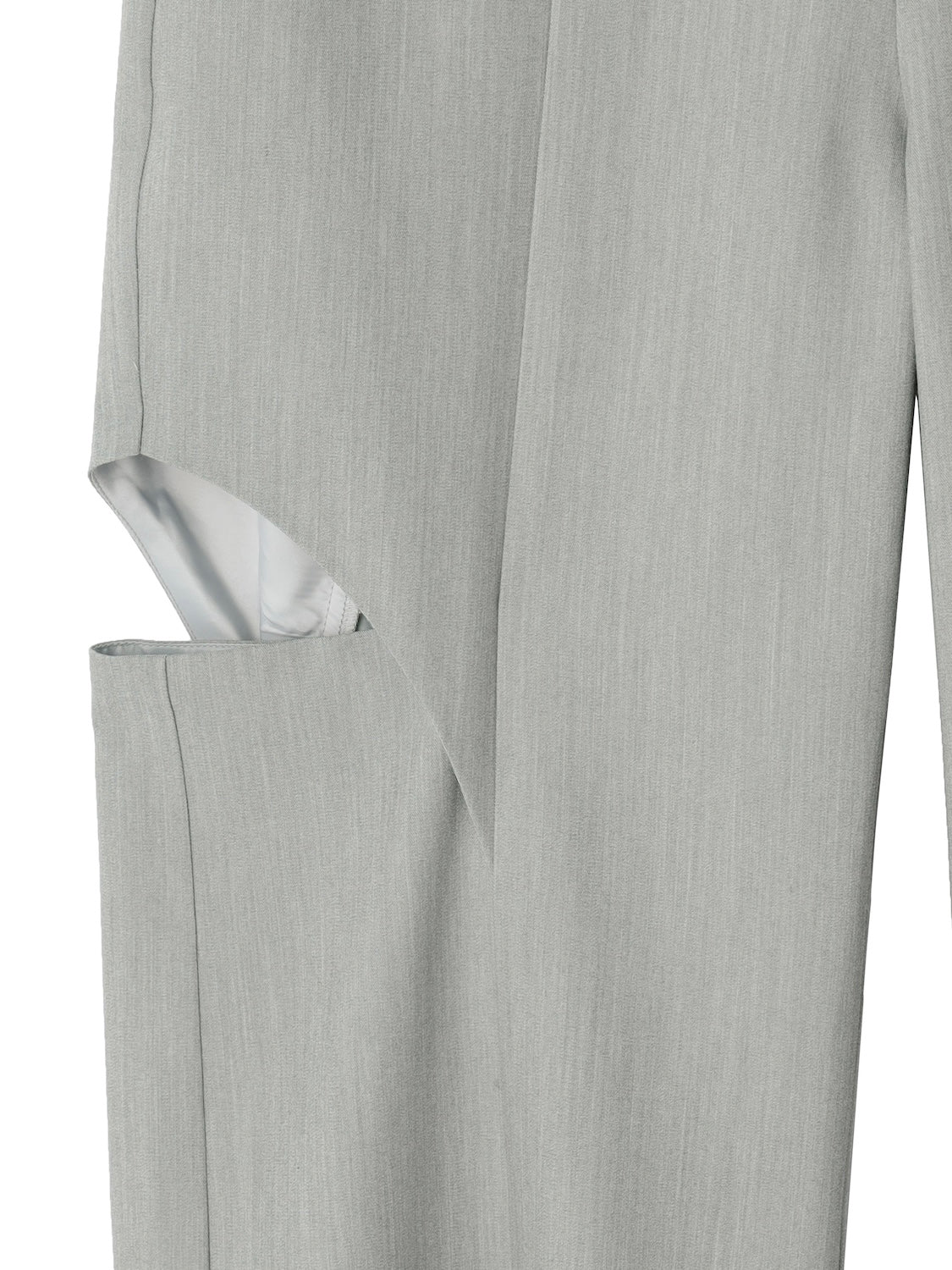 Side Hole Straight Slacks