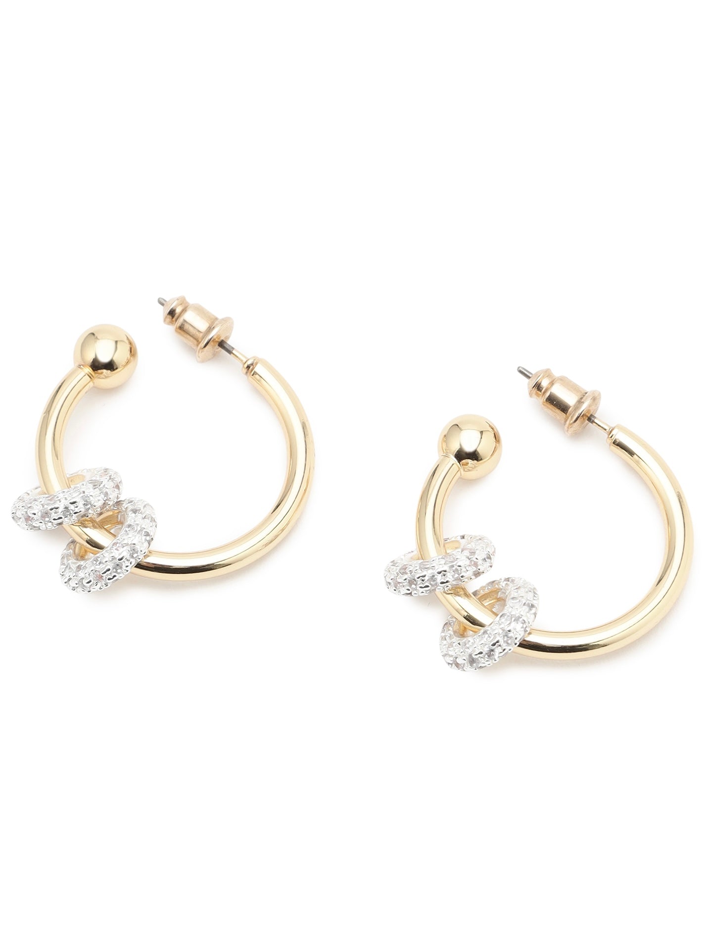 Twin Pavé Stone Ring and Earrings