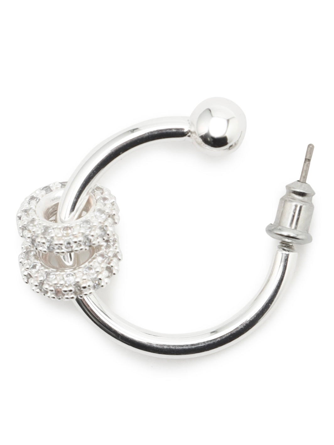 Twin Pavé Stone Ring and Earrings