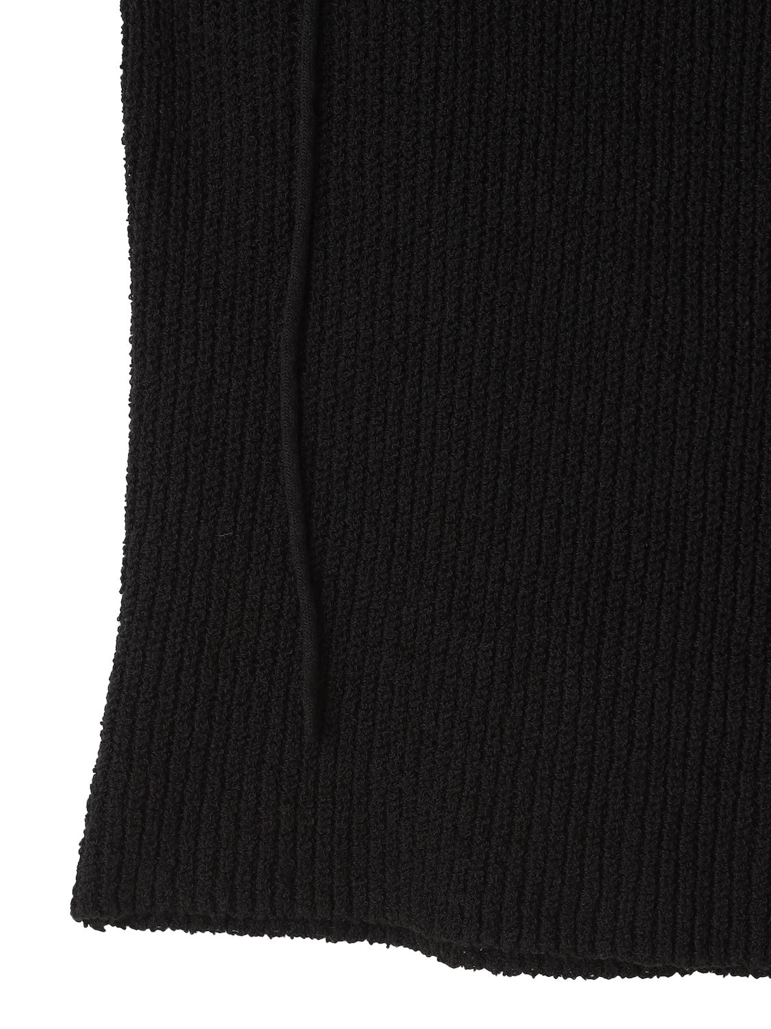 バックオープン スラブKNIT フーディー