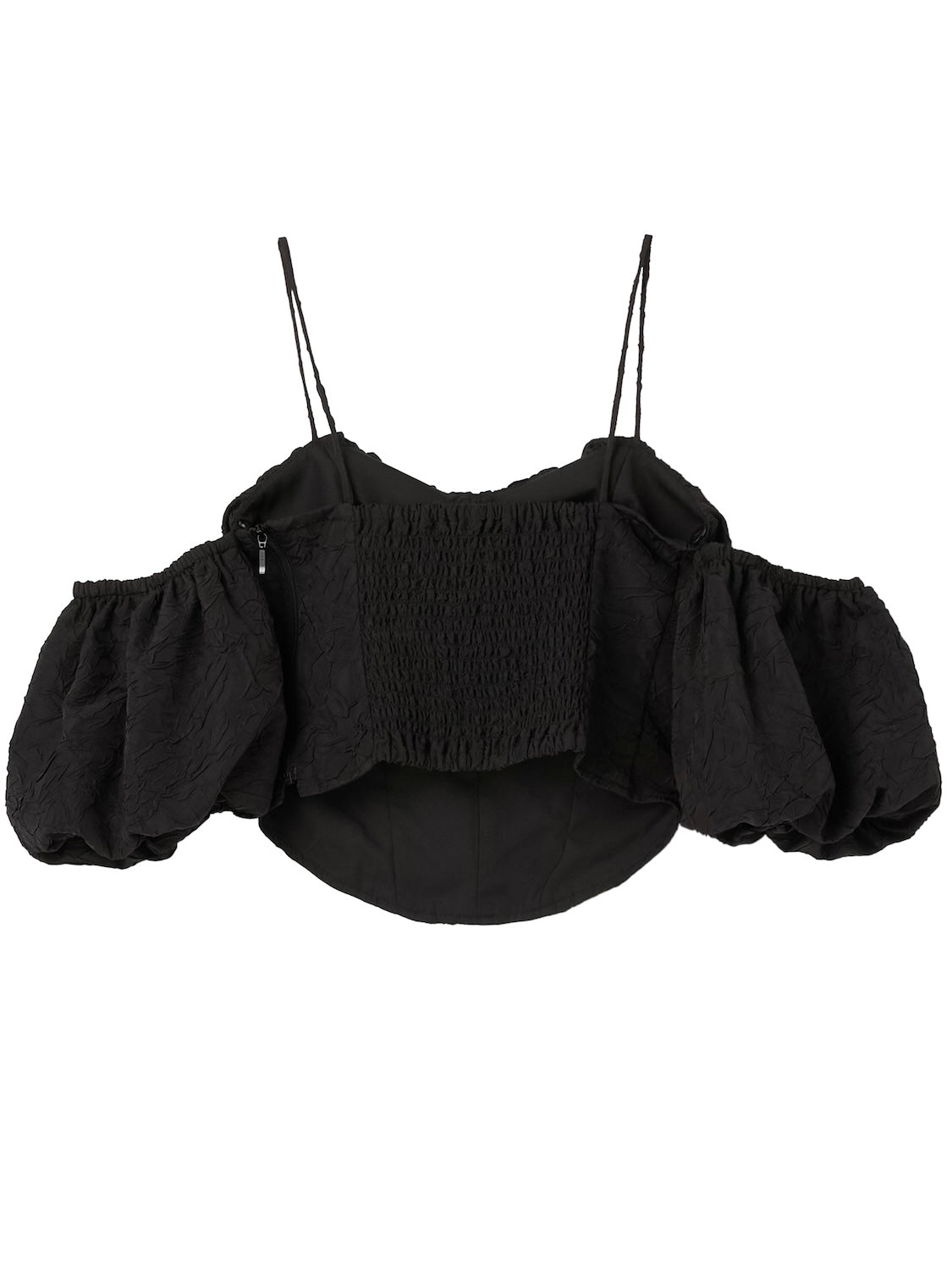 クリンクル Balloon スリーブ Tops