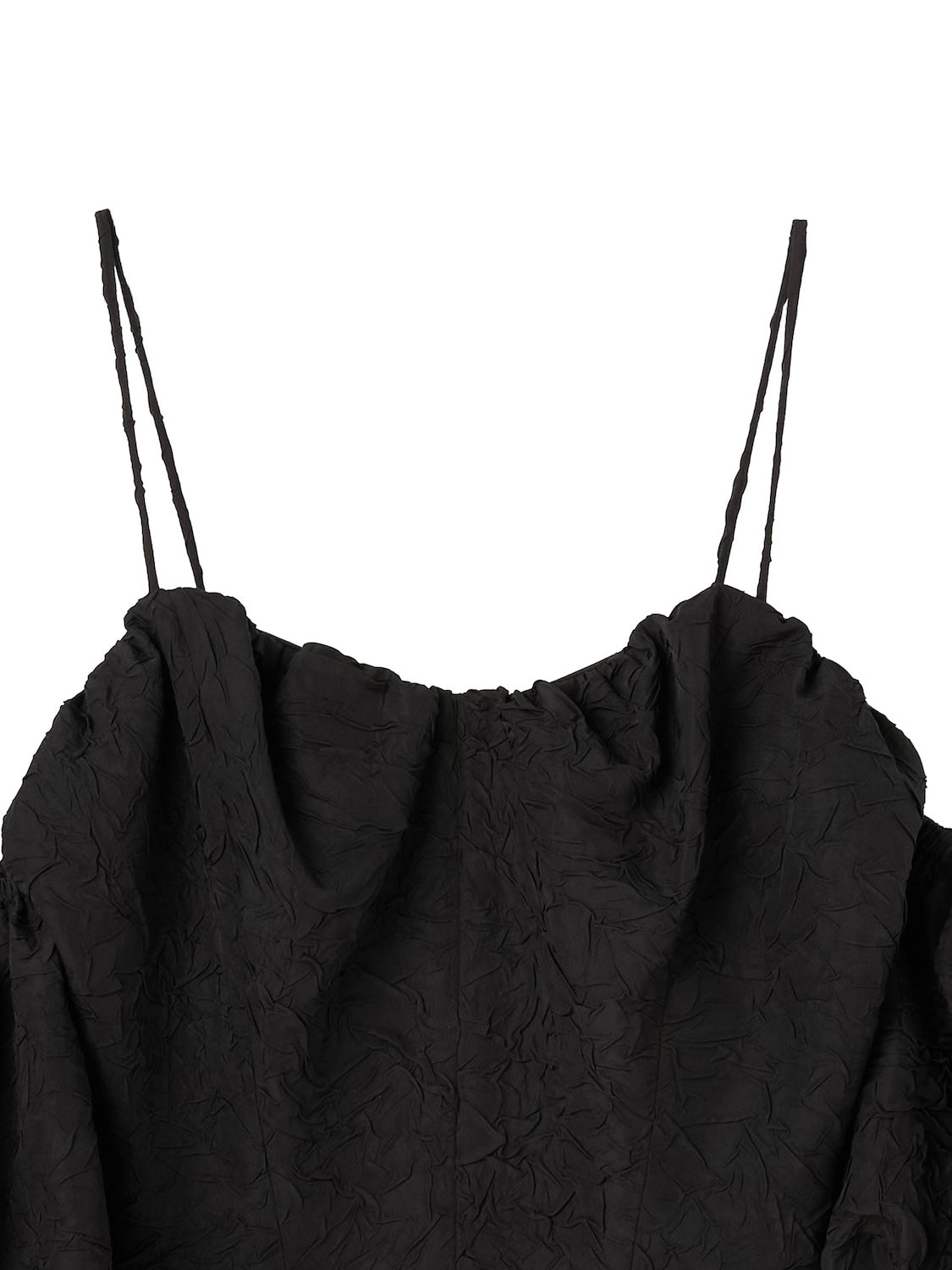 クリンクル Balloon スリーブ Tops