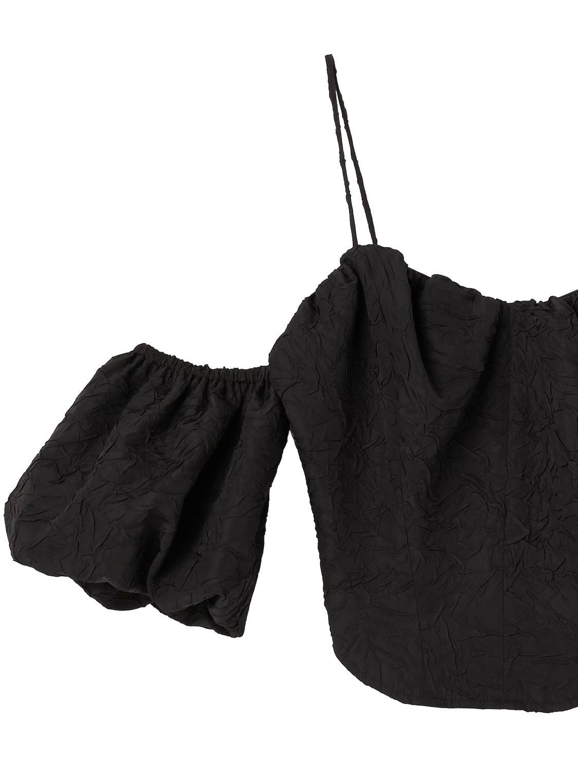 クリンクル Balloon スリーブ Tops