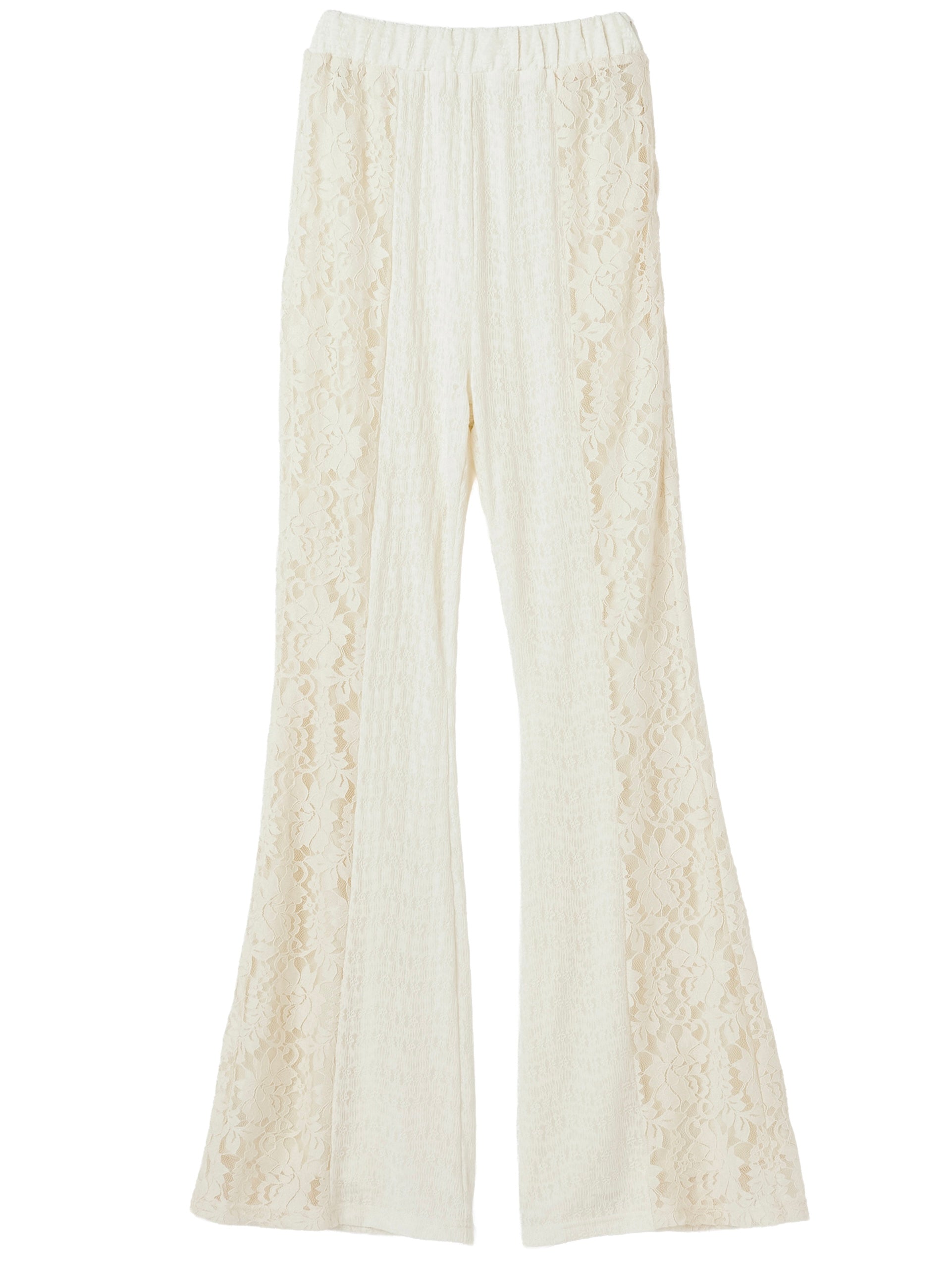 Stretch レース フレアパンツ