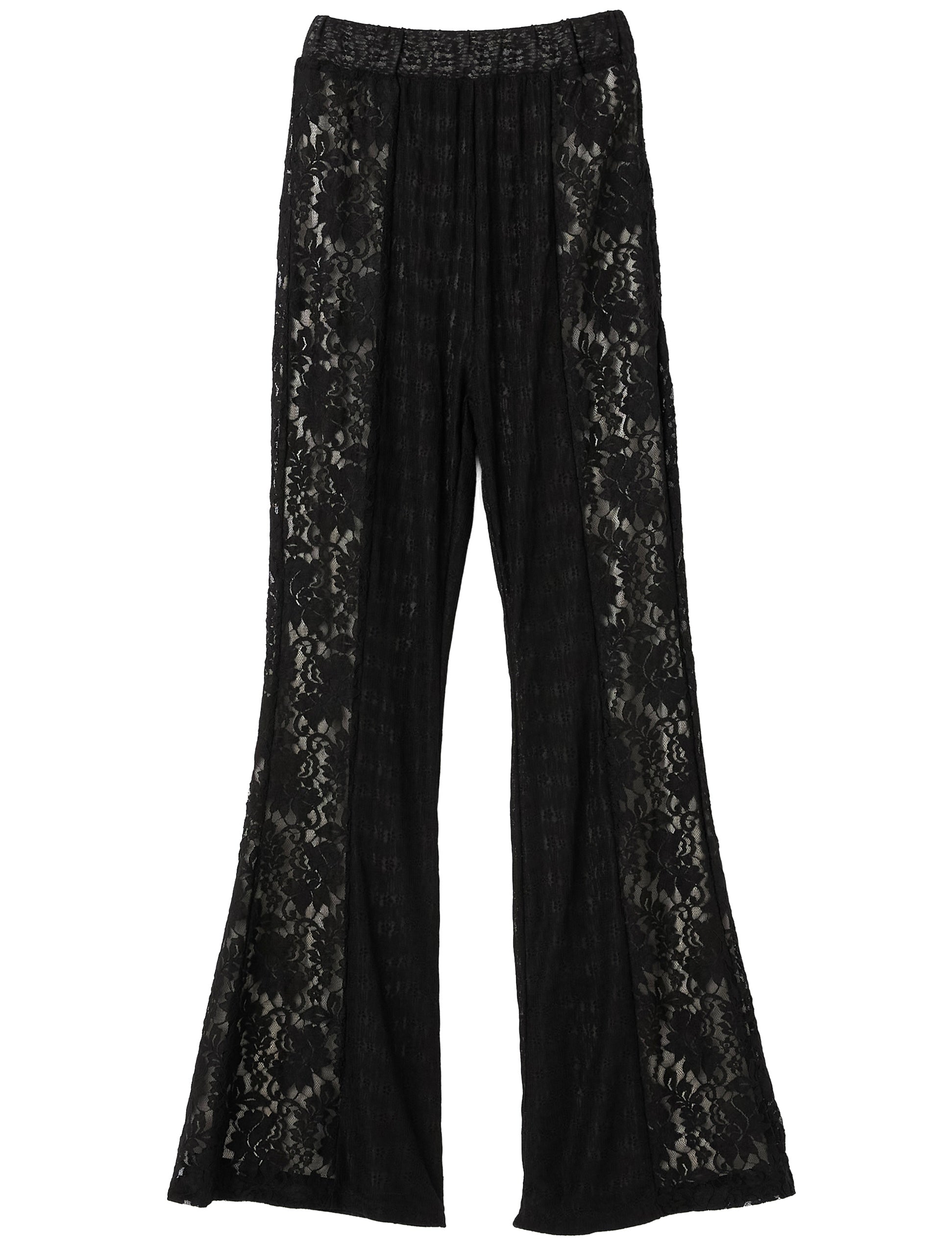 Stretch レース フレアパンツ