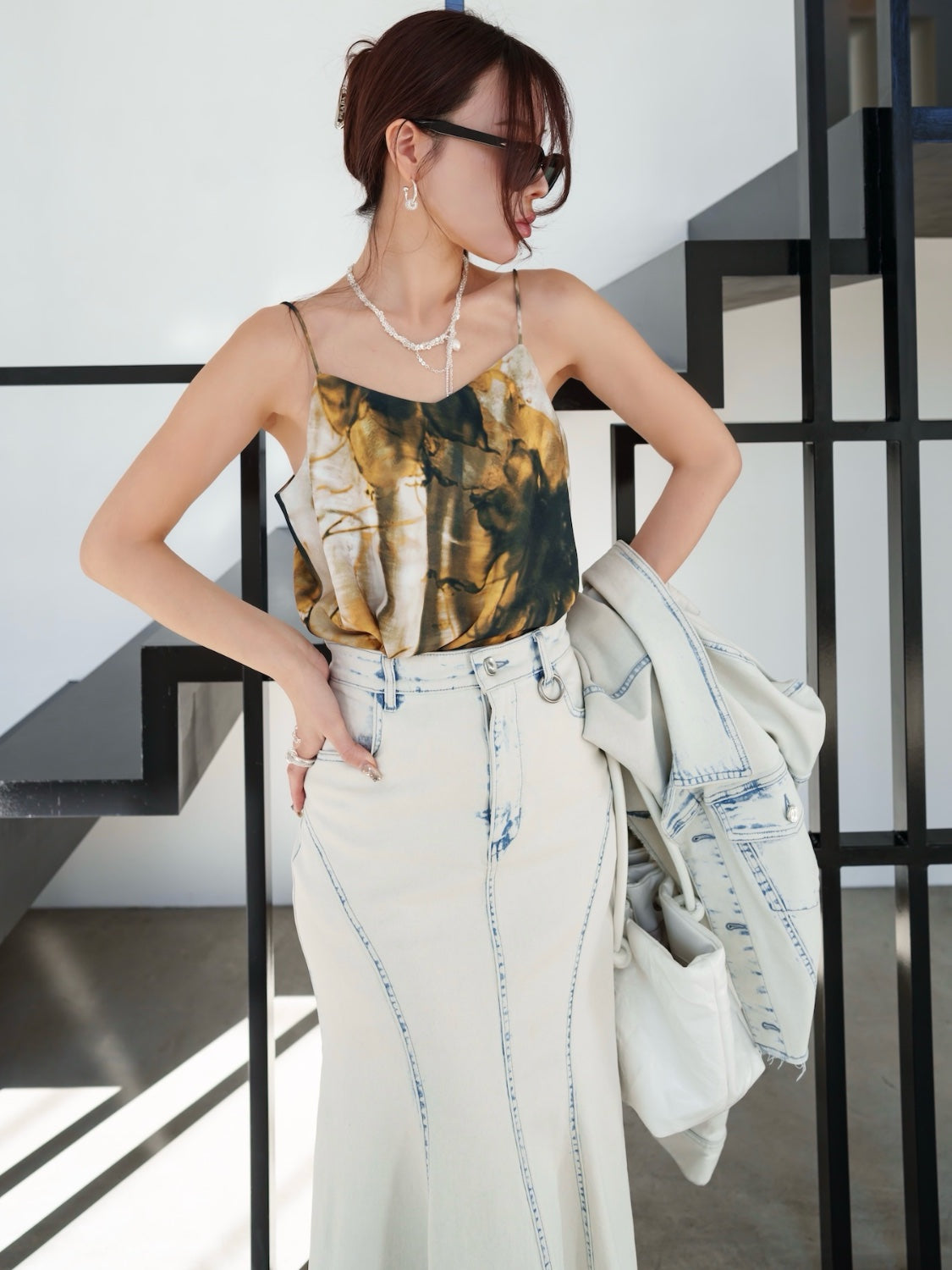 Twin Pavé Stone Ring and Earrings