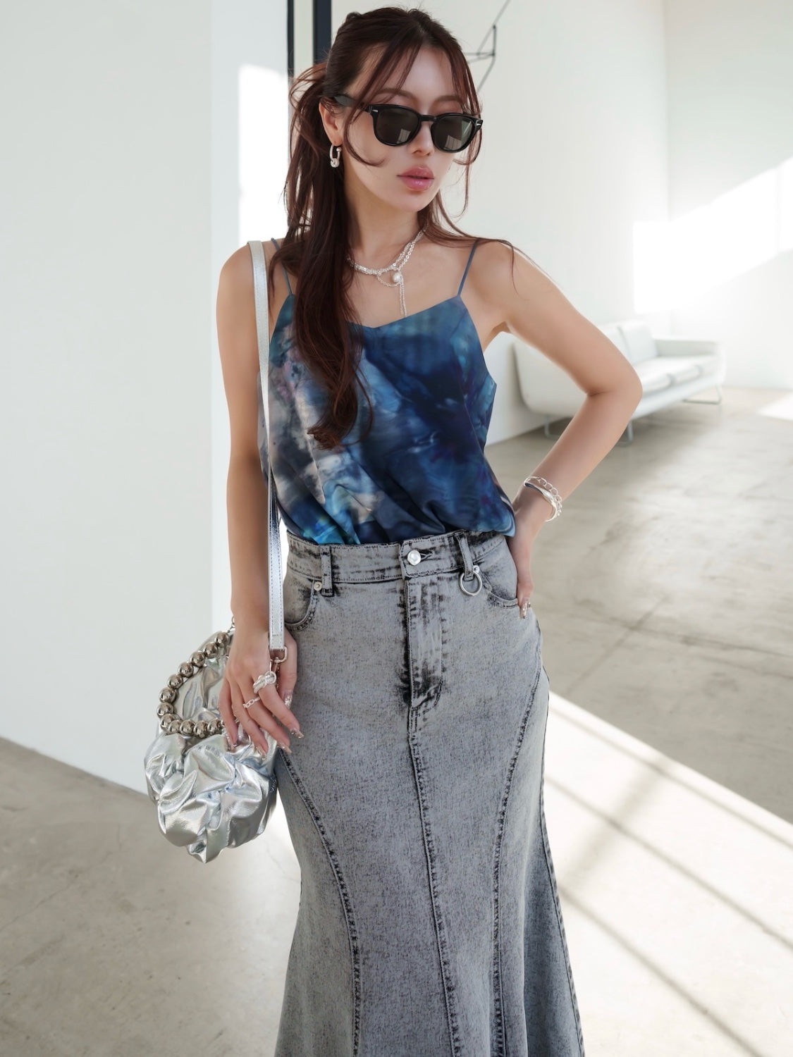 Twin Pavé Stone Ring and Earrings