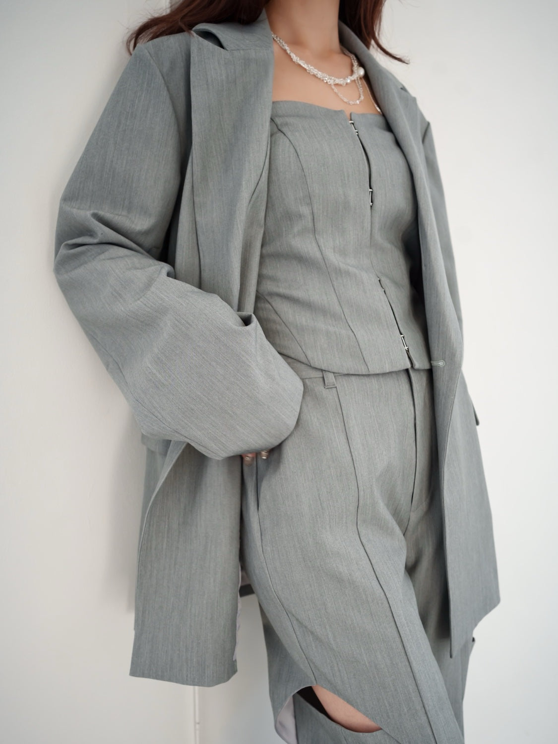 Oversized double-breasted jacket