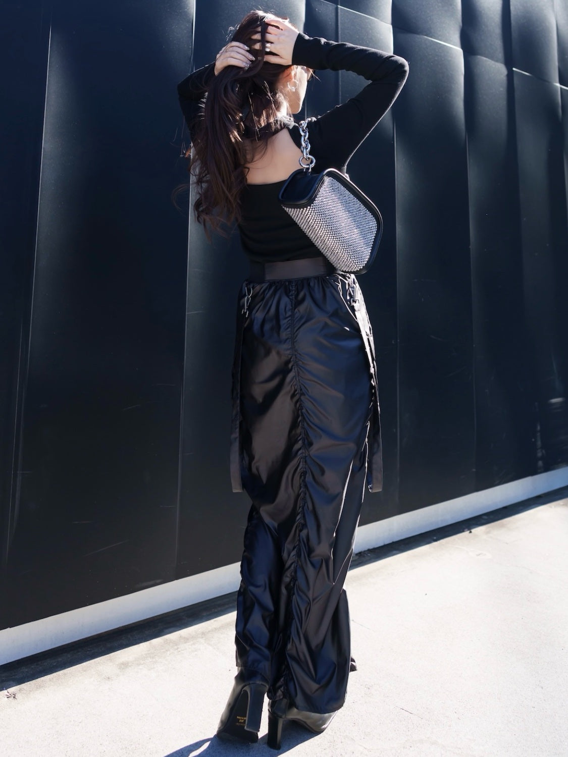 MODEL:159cm<br>COLOR:ブラック