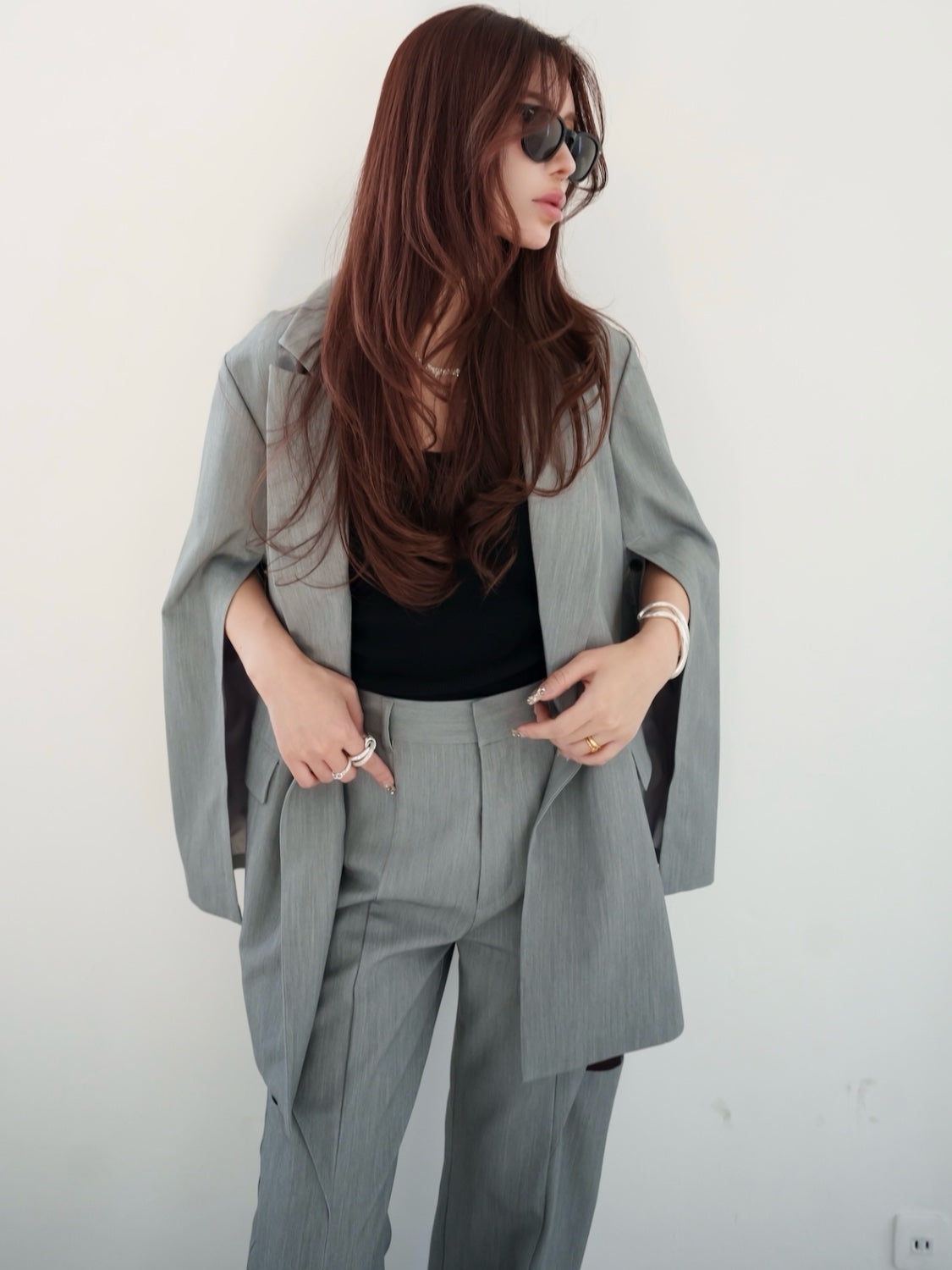 Oversized double-breasted jacket