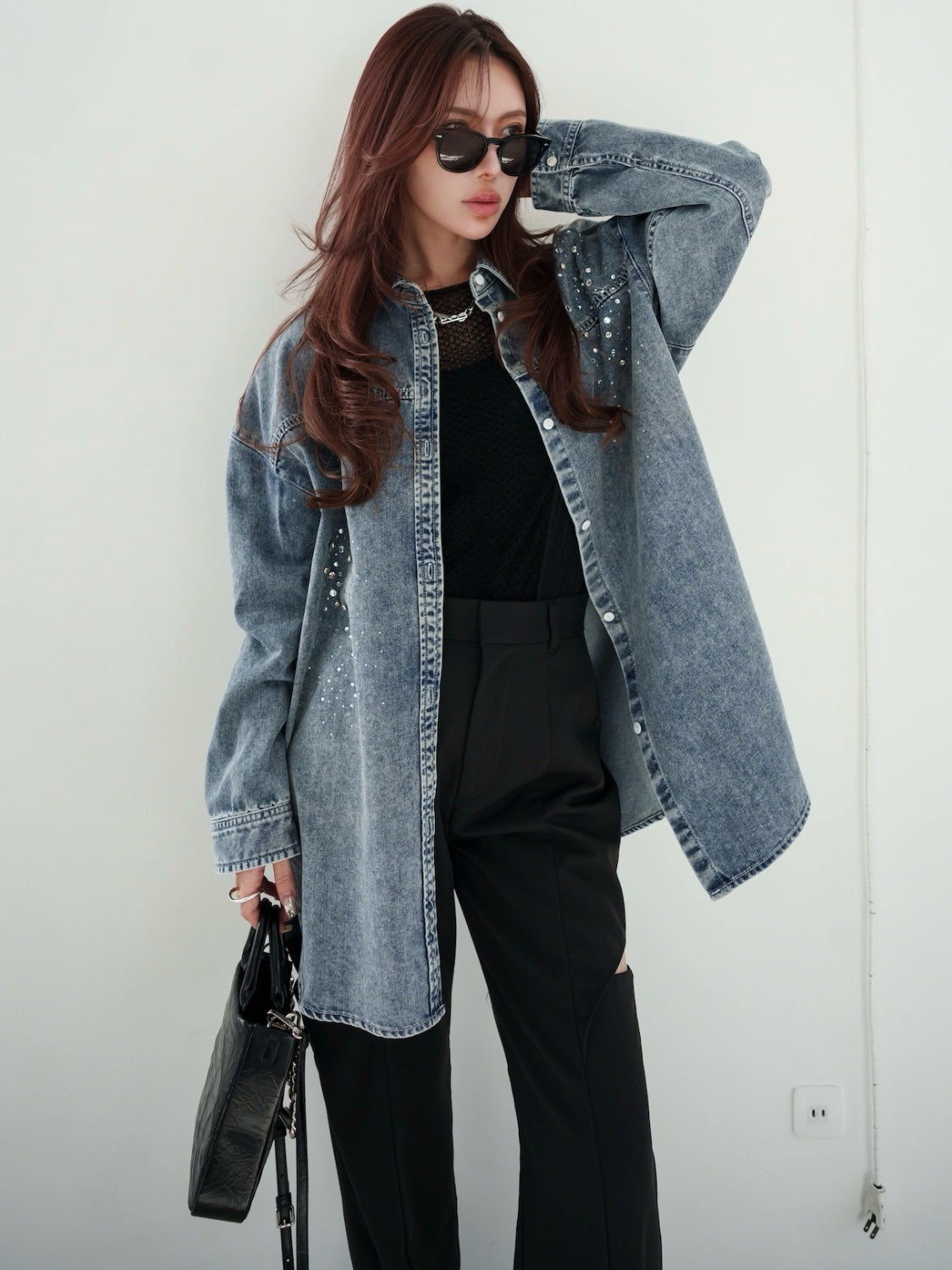 MODEL:159cm<br>COLOR:ライトブルー