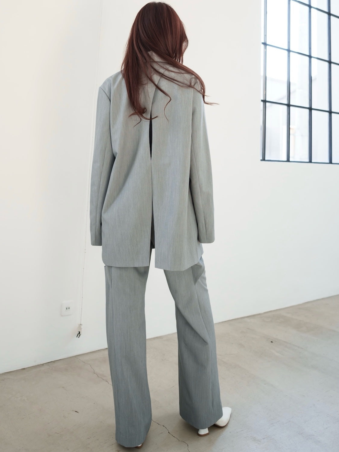 Side Hole Straight Slacks