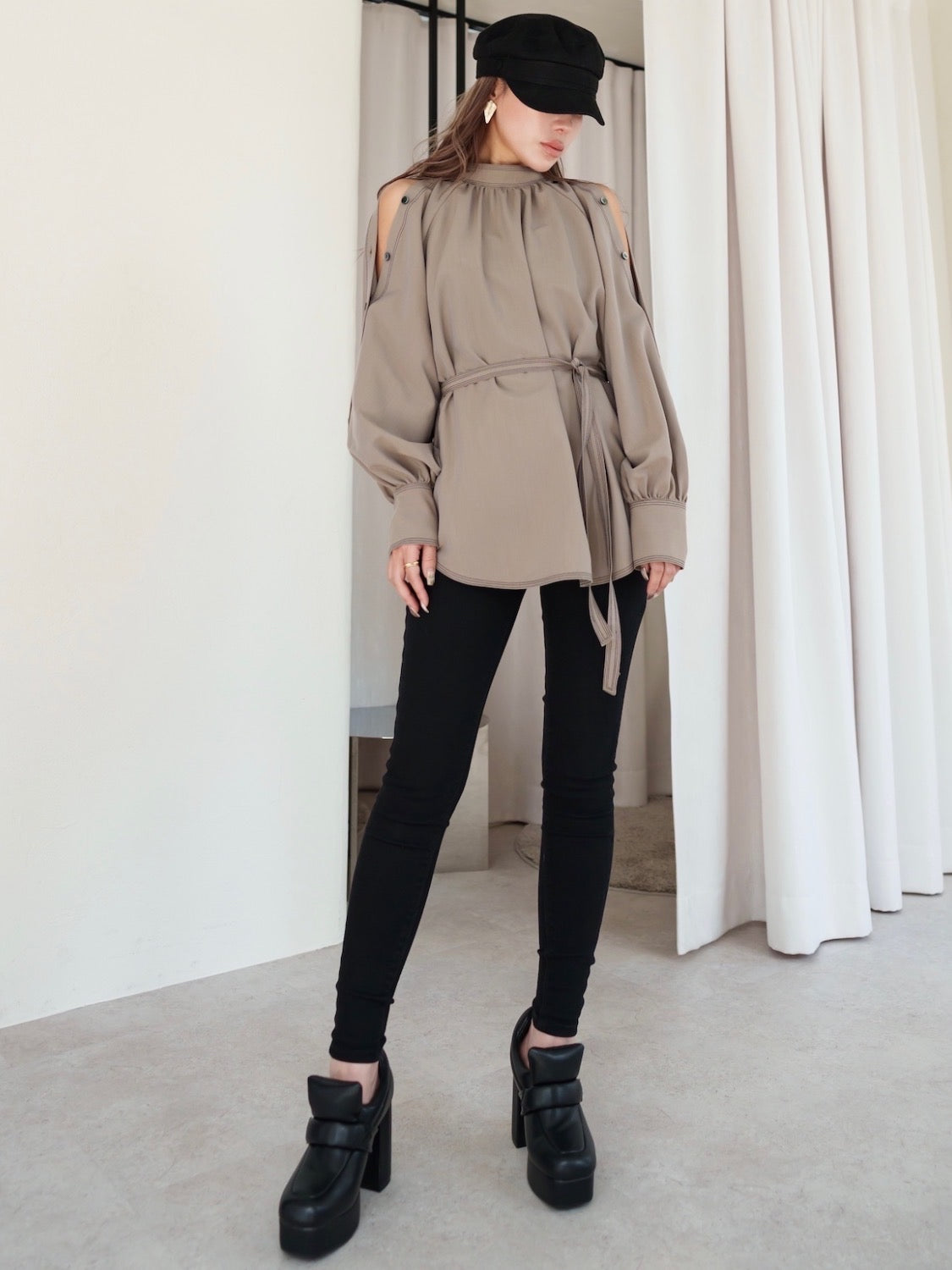 Padded High-heel Loafers