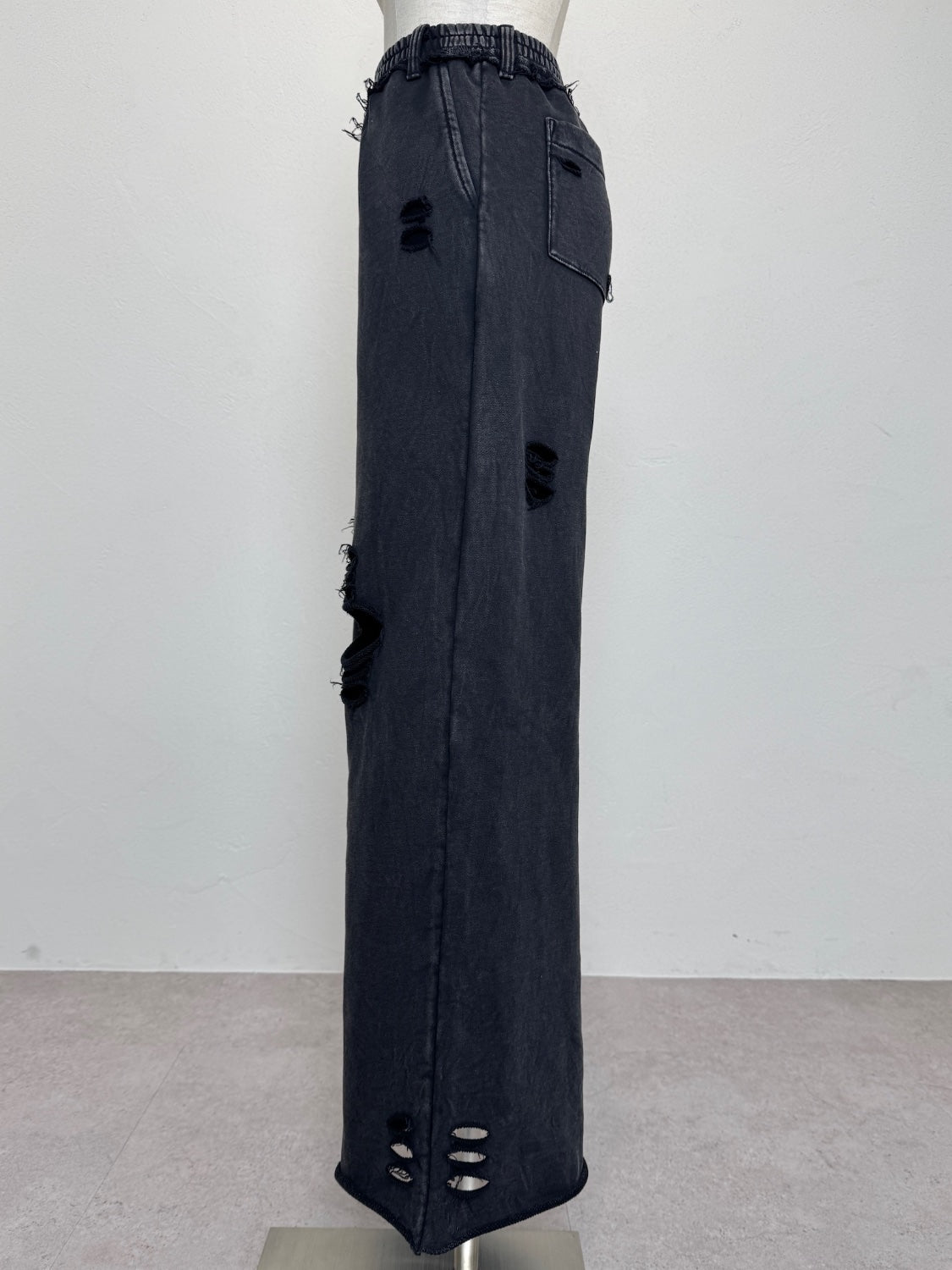 ピグメント Wide ダメージスウェットパンツ