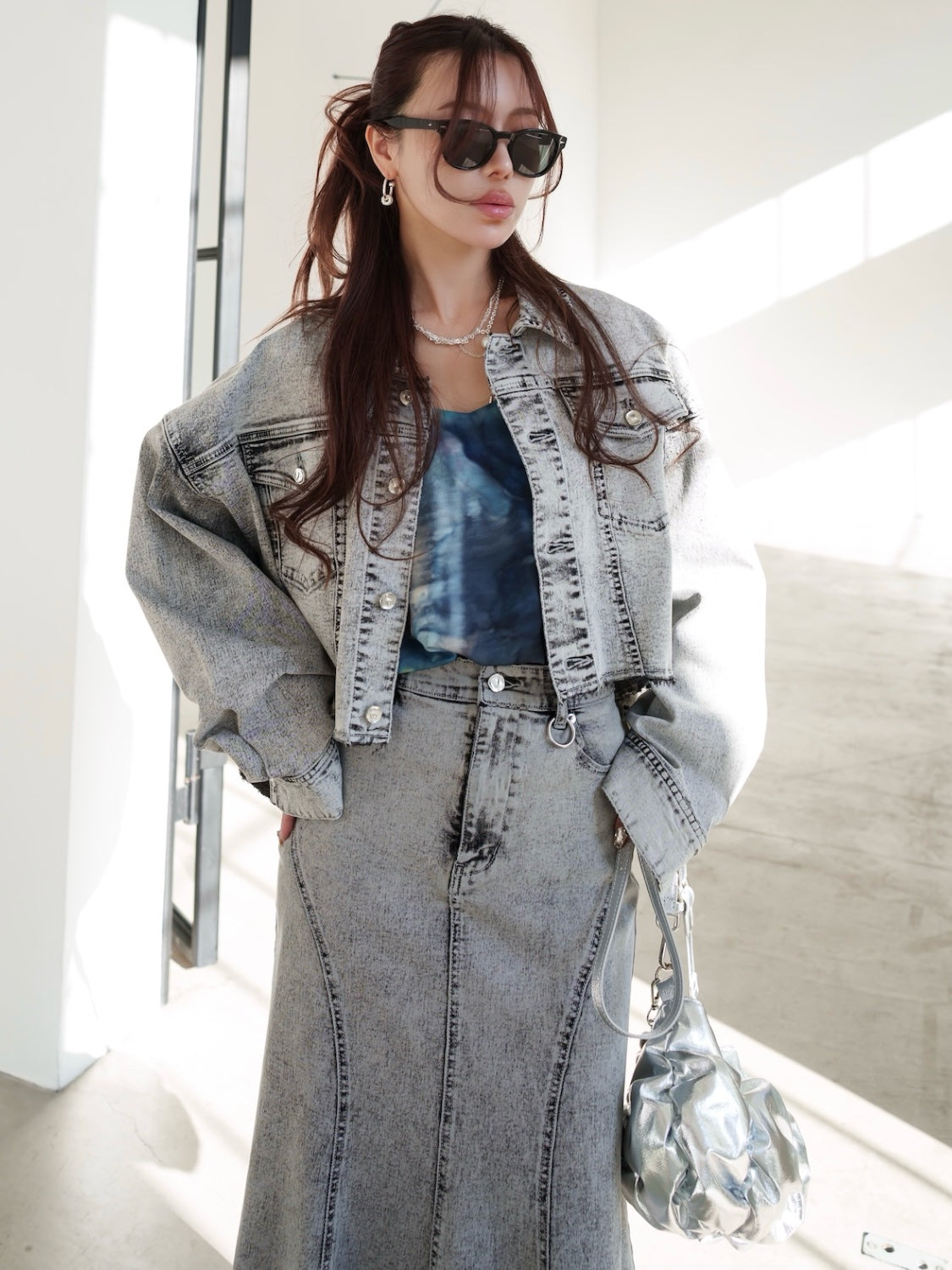 Twin Pavé Stone Ring and Earrings