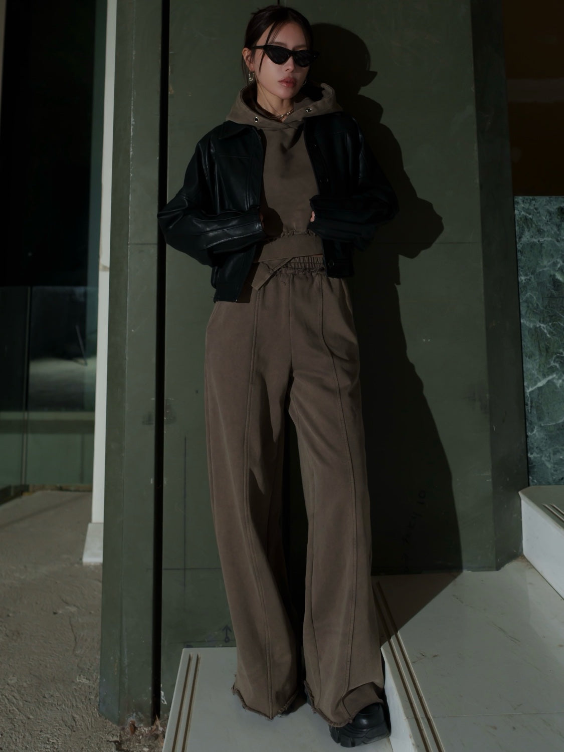 タックカフス レザー Jacket